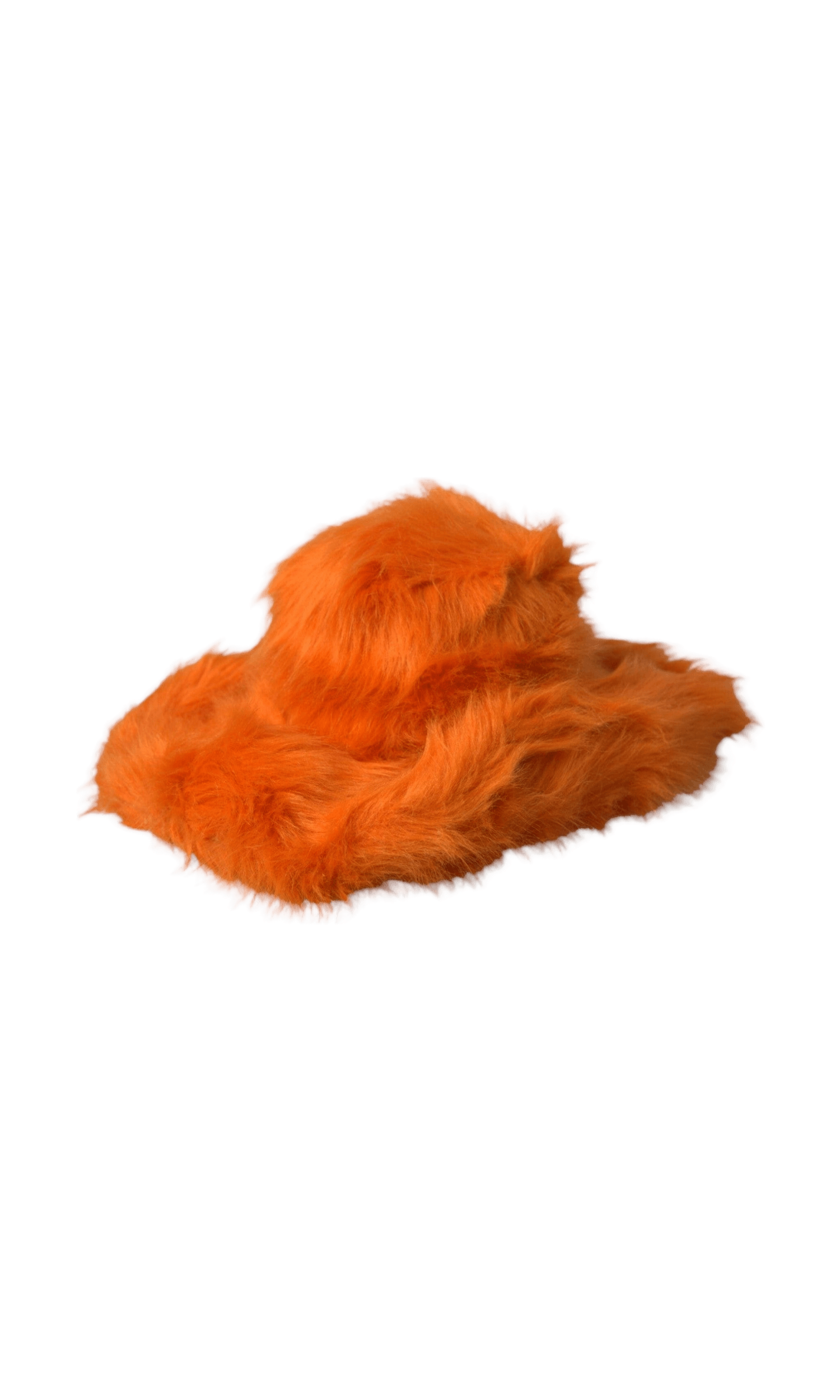 Dolce & Gabbana Faux Fur Polyester Fedora Orange Hat Glam Steals