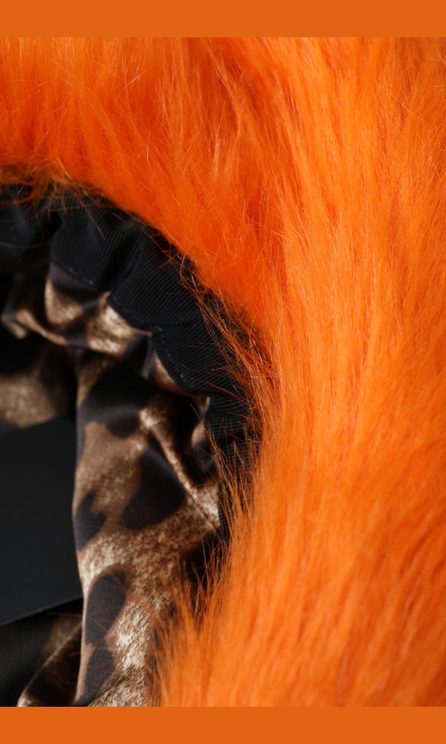 Dolce & Gabbana Faux Fur Polyester Fedora Orange Hat Glam Steals