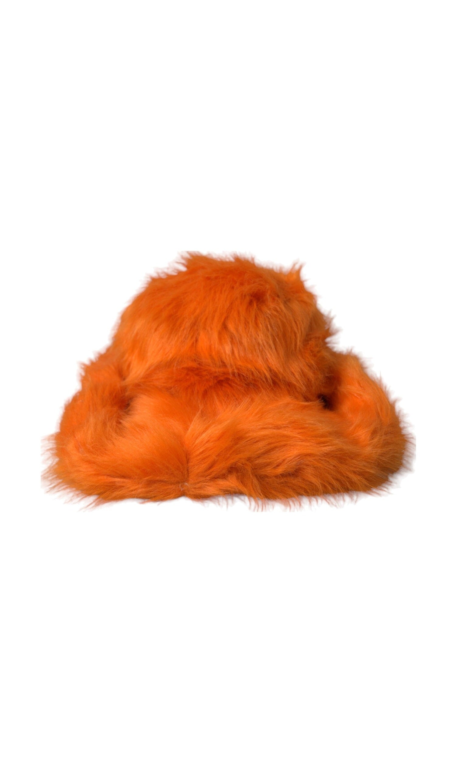 Dolce & Gabbana Faux Fur Polyester Fedora Orange Hat Glam Steals