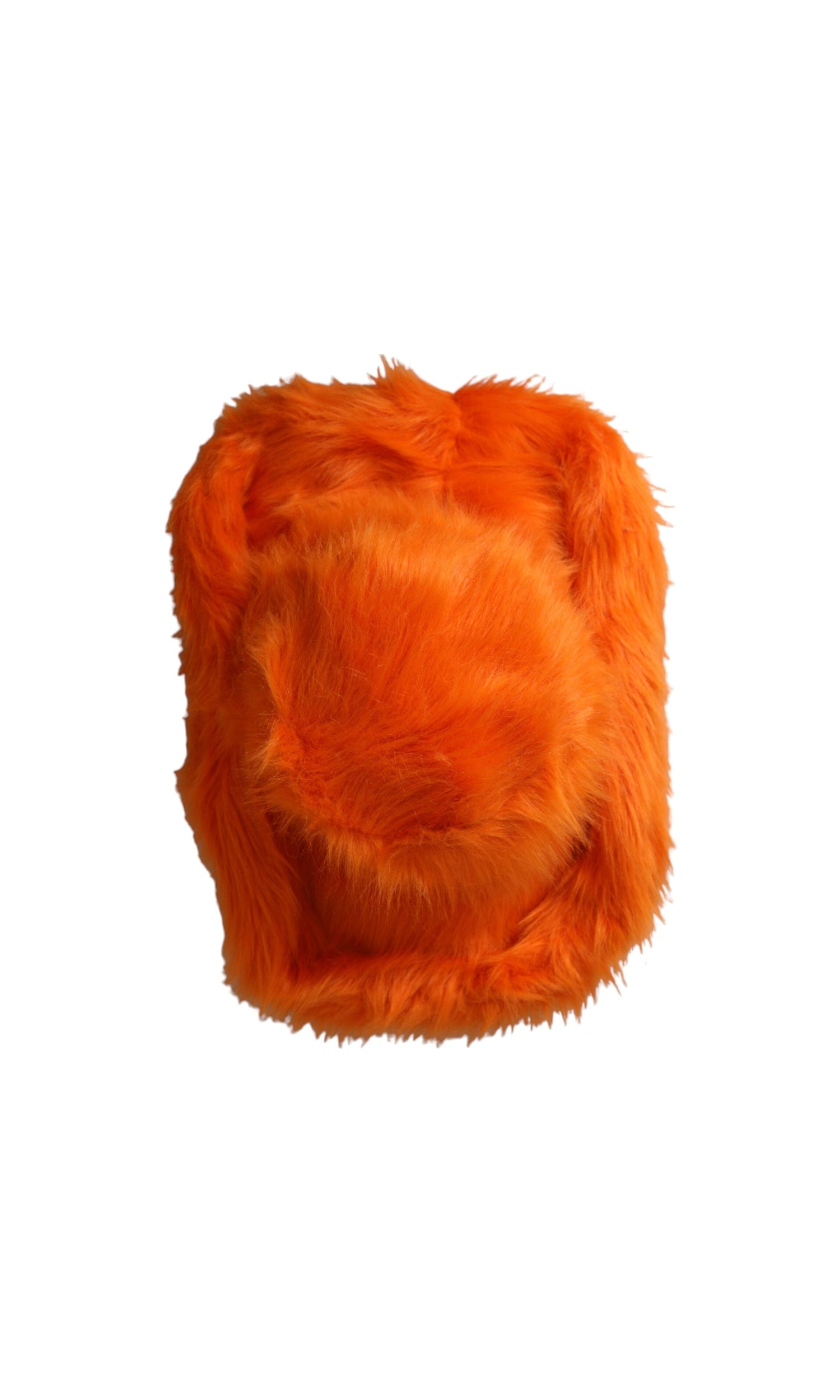 Dolce & Gabbana Faux Fur Polyester Fedora Orange Hat Glam Steals