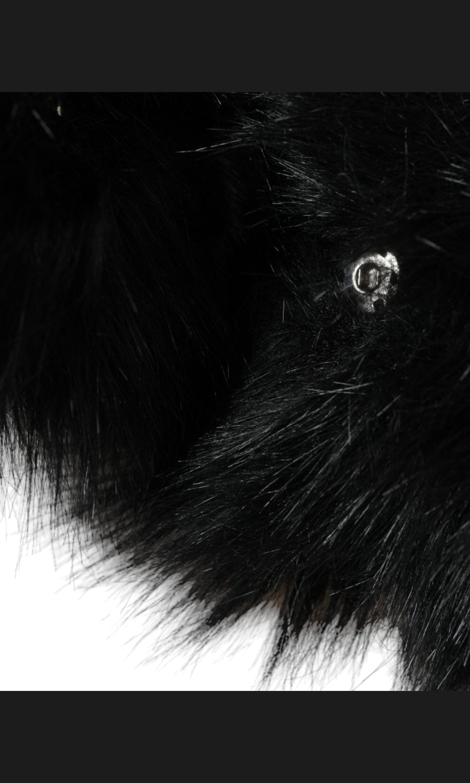 Dolce & Gabbana Faux Fur Whole Head Wrap Black Hat Glam Steals