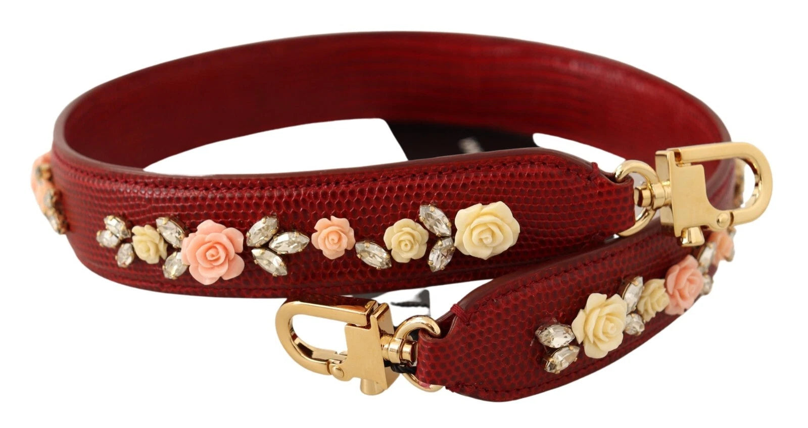 Dolce & Gabbana Floral Crystals Exotic Shoulder Strap Bag Accessory Glam Steals