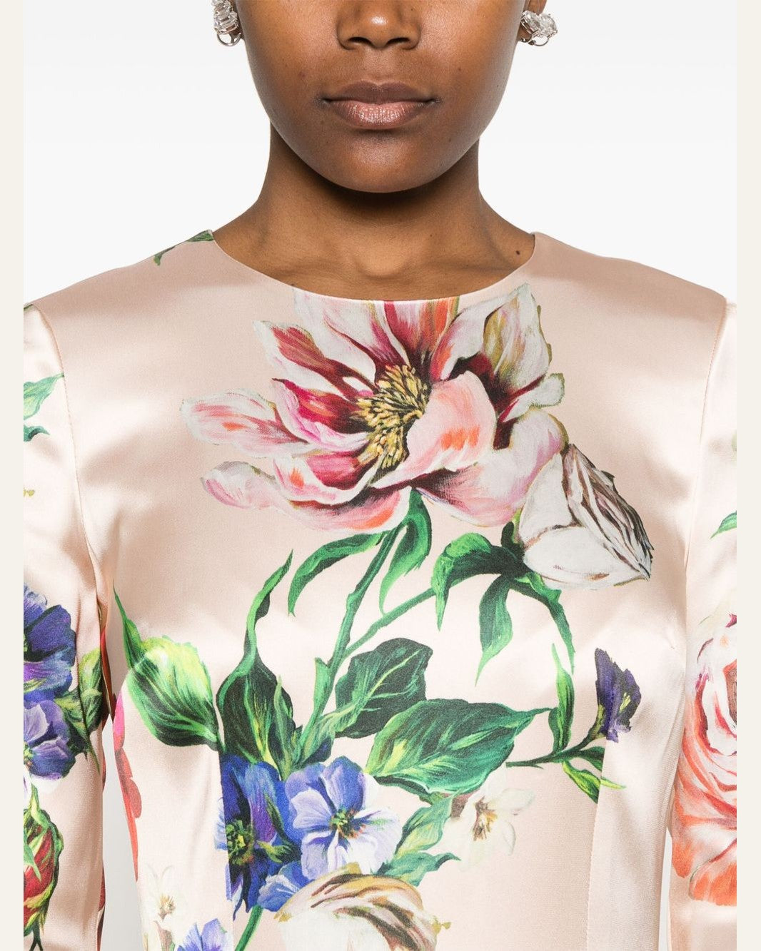 Dolce & Gabbana Floral Print Midi Dress Glam Steals