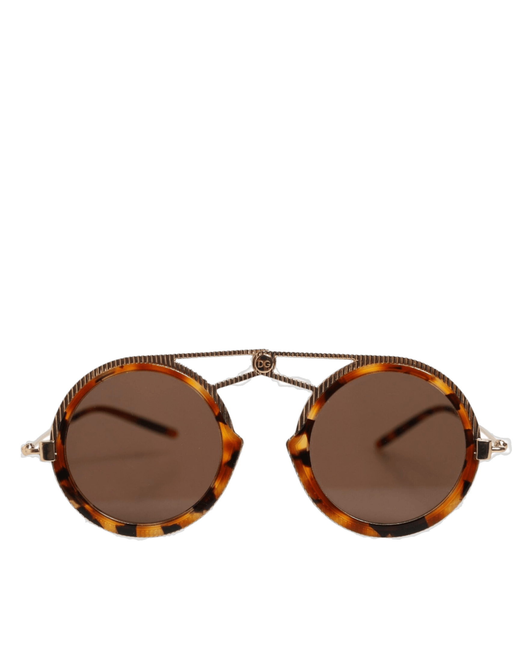 Dolce & Gabbana Gold Havana Frame Dg Fatto A Mano Eyewear Sunglasses Sunglasses