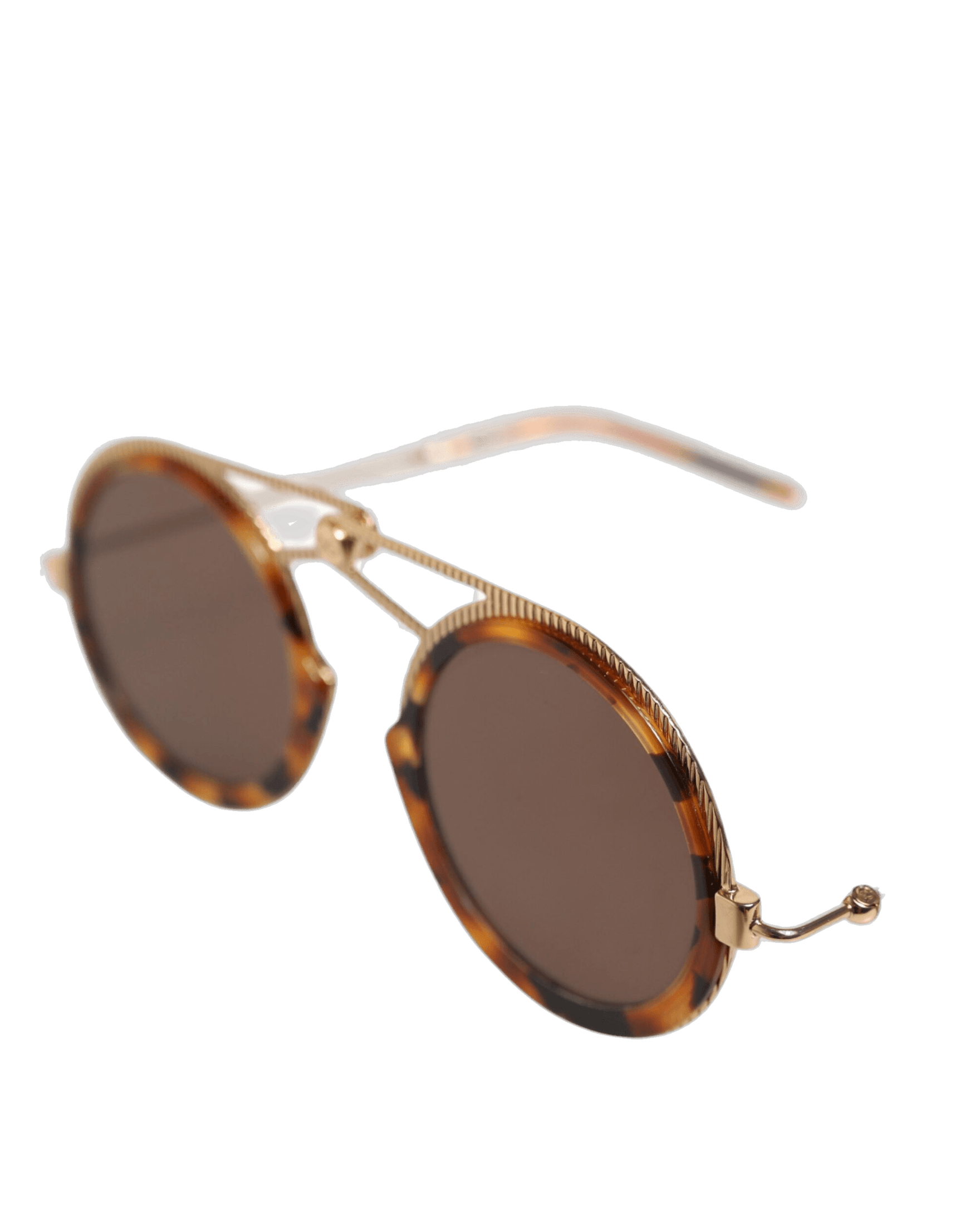 Dolce & Gabbana Gold Havana Frame Dg Fatto A Mano Eyewear Sunglasses Sunglasses