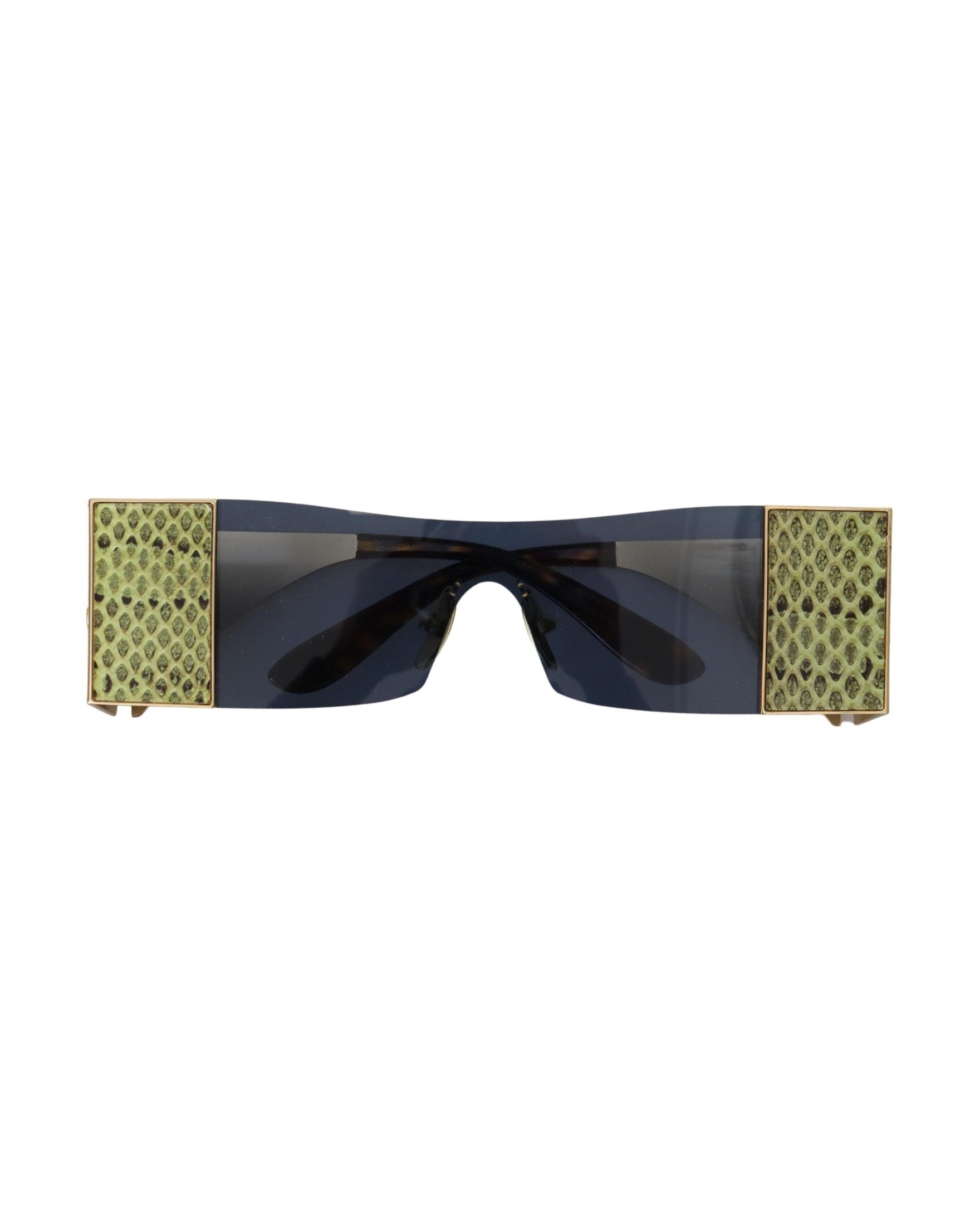 Dolce & Gabbana Gold Metal Rectangle Sunglasses Glam Steals