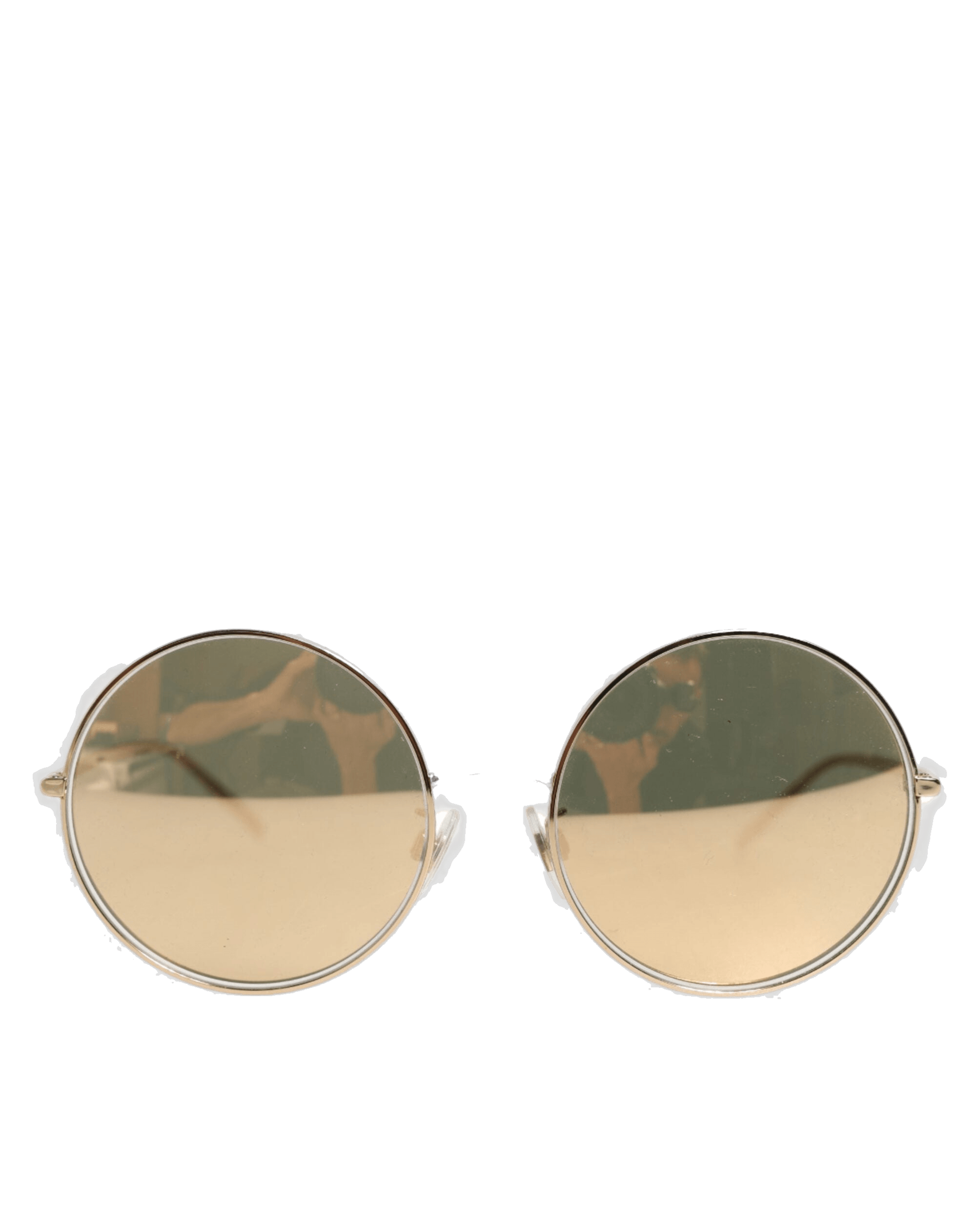 Dolce & Gold Gabbana Metal Round Shades Eyewear Sunglasses Glam Steals