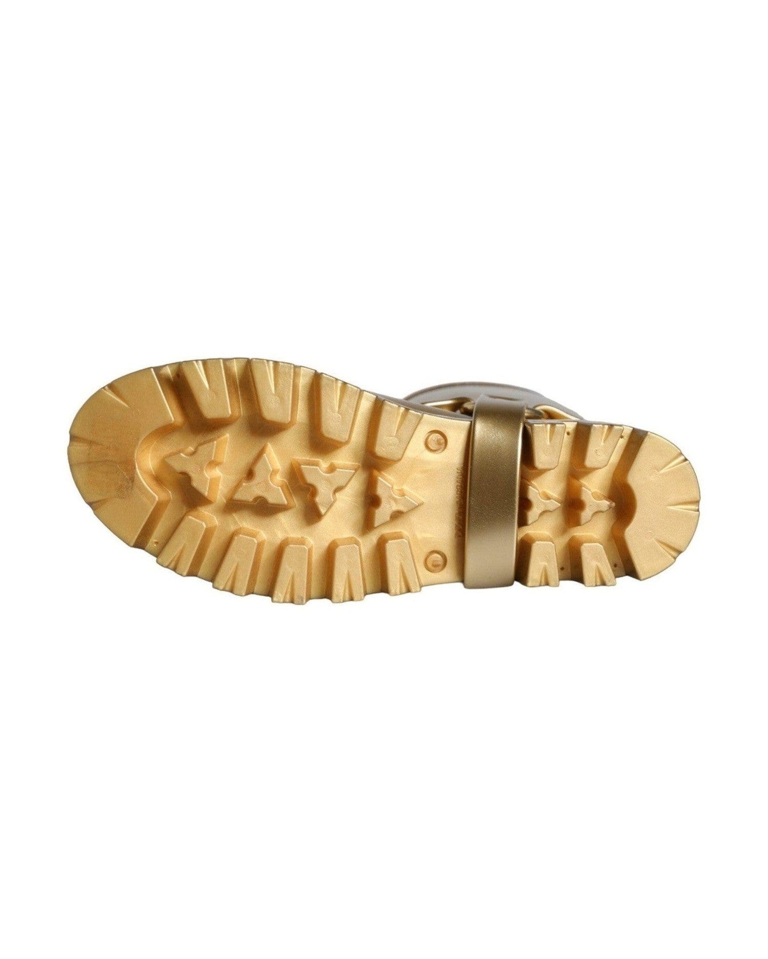 Dolce & Gabbana Metallic Gold Rubber Pvc Rain Boots Shoes Glam Steals