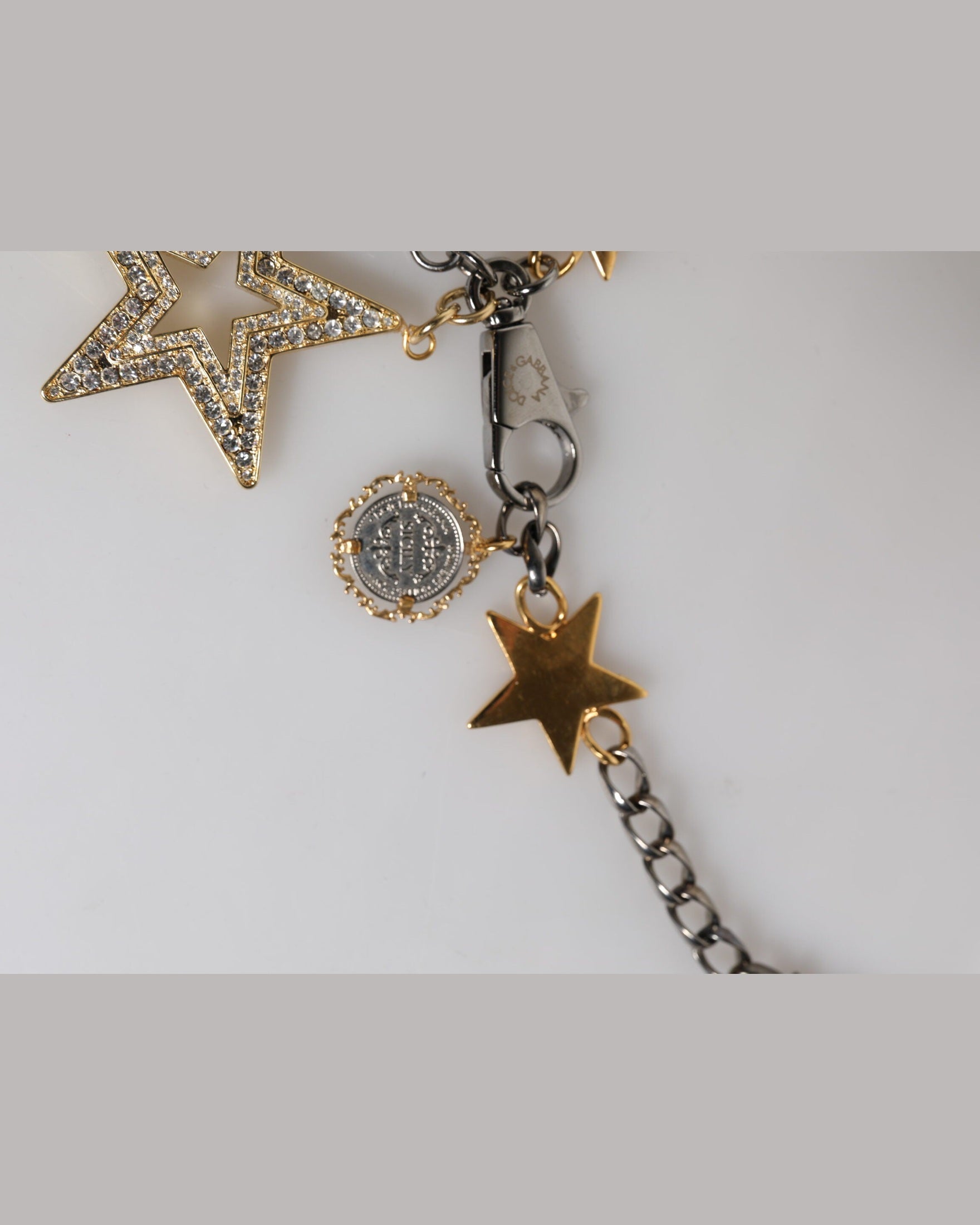 Dolce & Gabbana Gold Silver Brass Embellished Waist Chain Belt Glam Steals