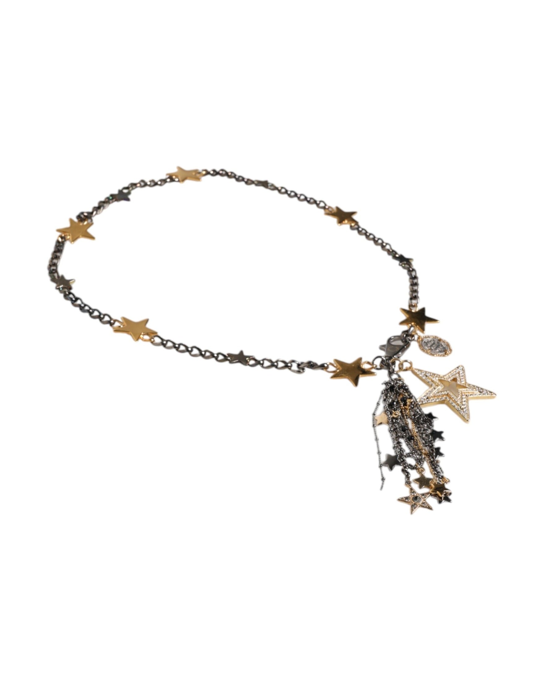 Dolce & Gabbana Gold Silver Brass Embellished Waist Chain Belt Glam Steals