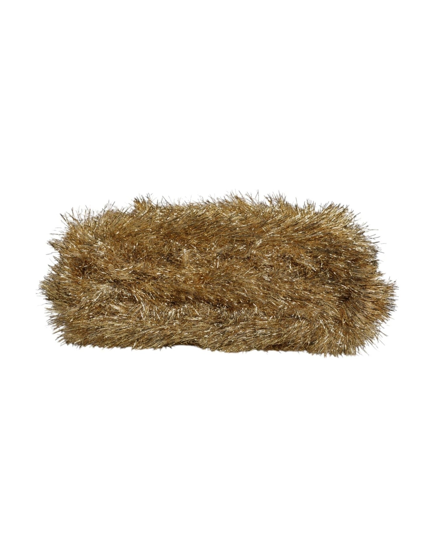 Dolce & Gabbana Gold Vanda Chain Strap Tinsel Crystal Evening Clutch Bag Glam Steals