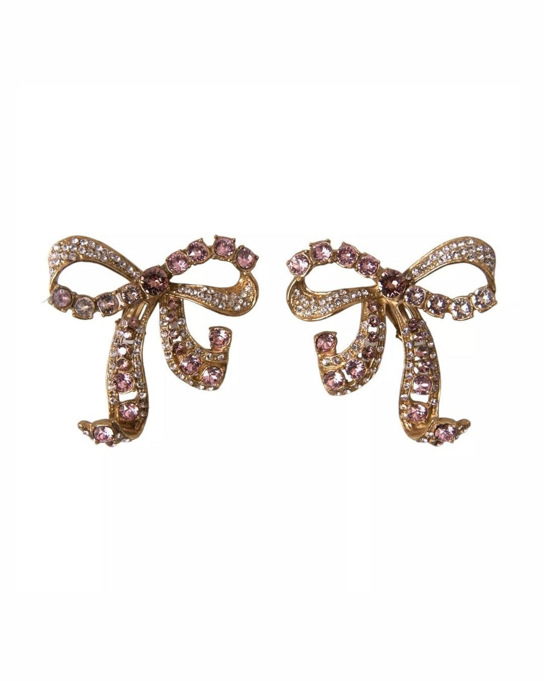 Dolce & Gabbana Gold and Brass Earrings Glam Steals