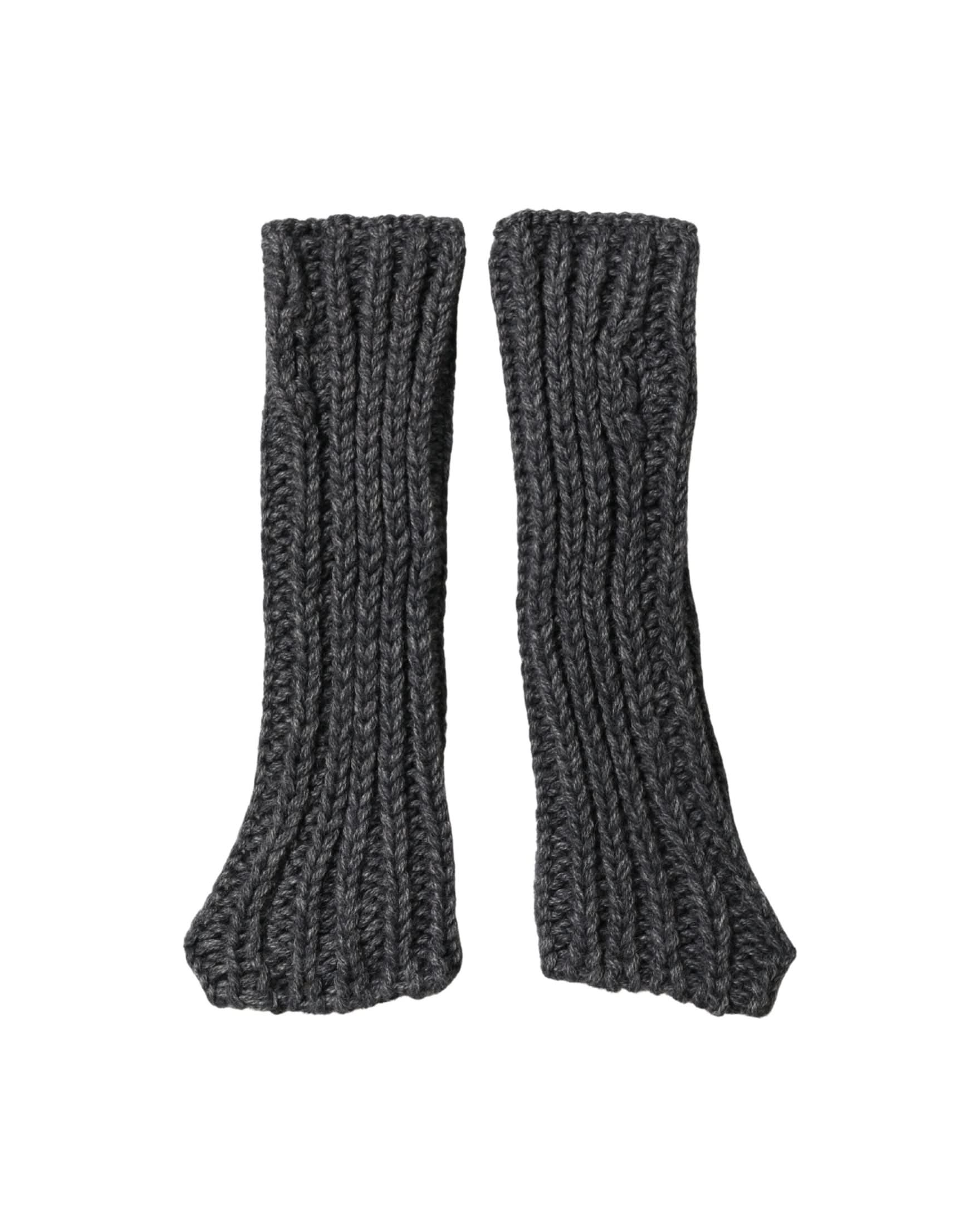 Dolce & Gabbana Gray Acrylic Knitted Fingerless Arm Warmer Gloves