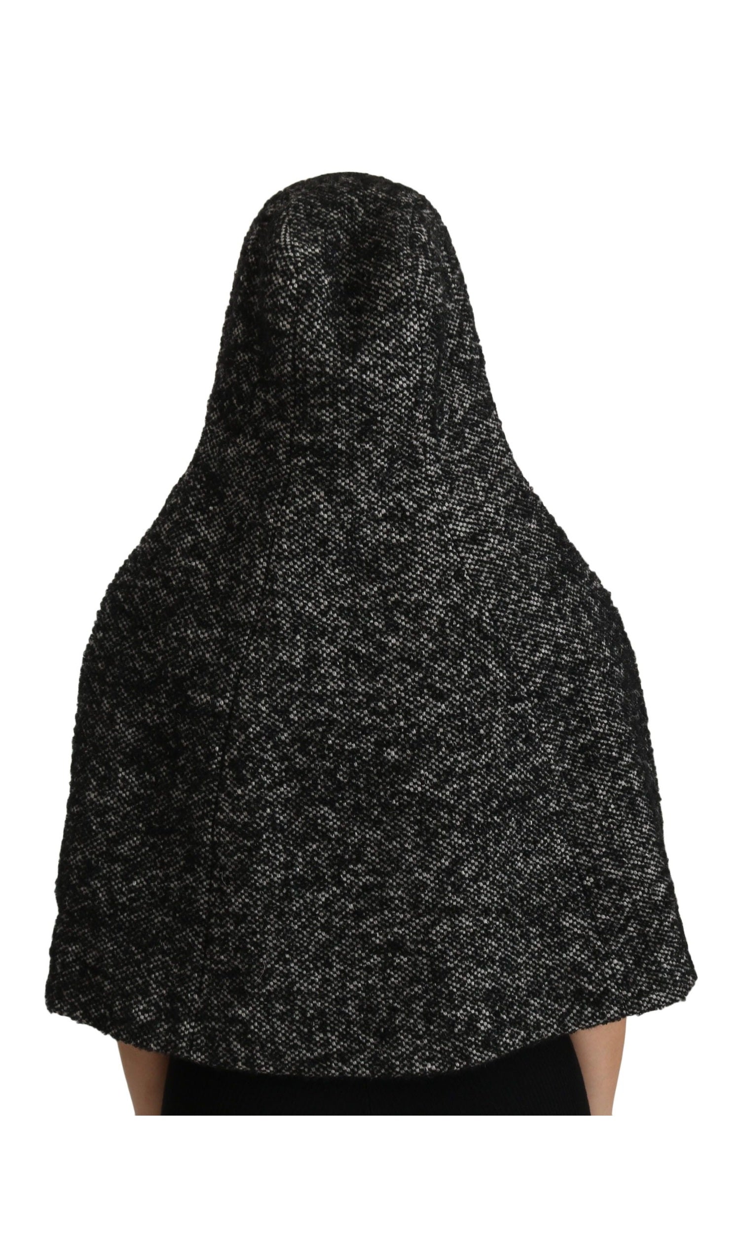 Dolce & Gabbana Gray Wool Elegant Hooded Scarf By Iconic Italian Label Glam Steals