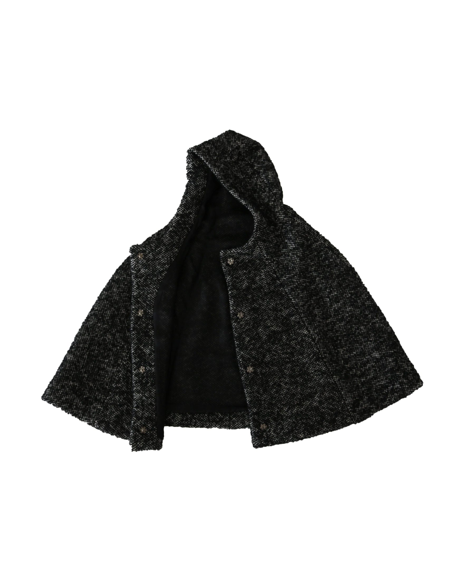 Dolce & Gabbana Gray Wool Elegant Hooded Scarf By Iconic Italian Label Glam Steals