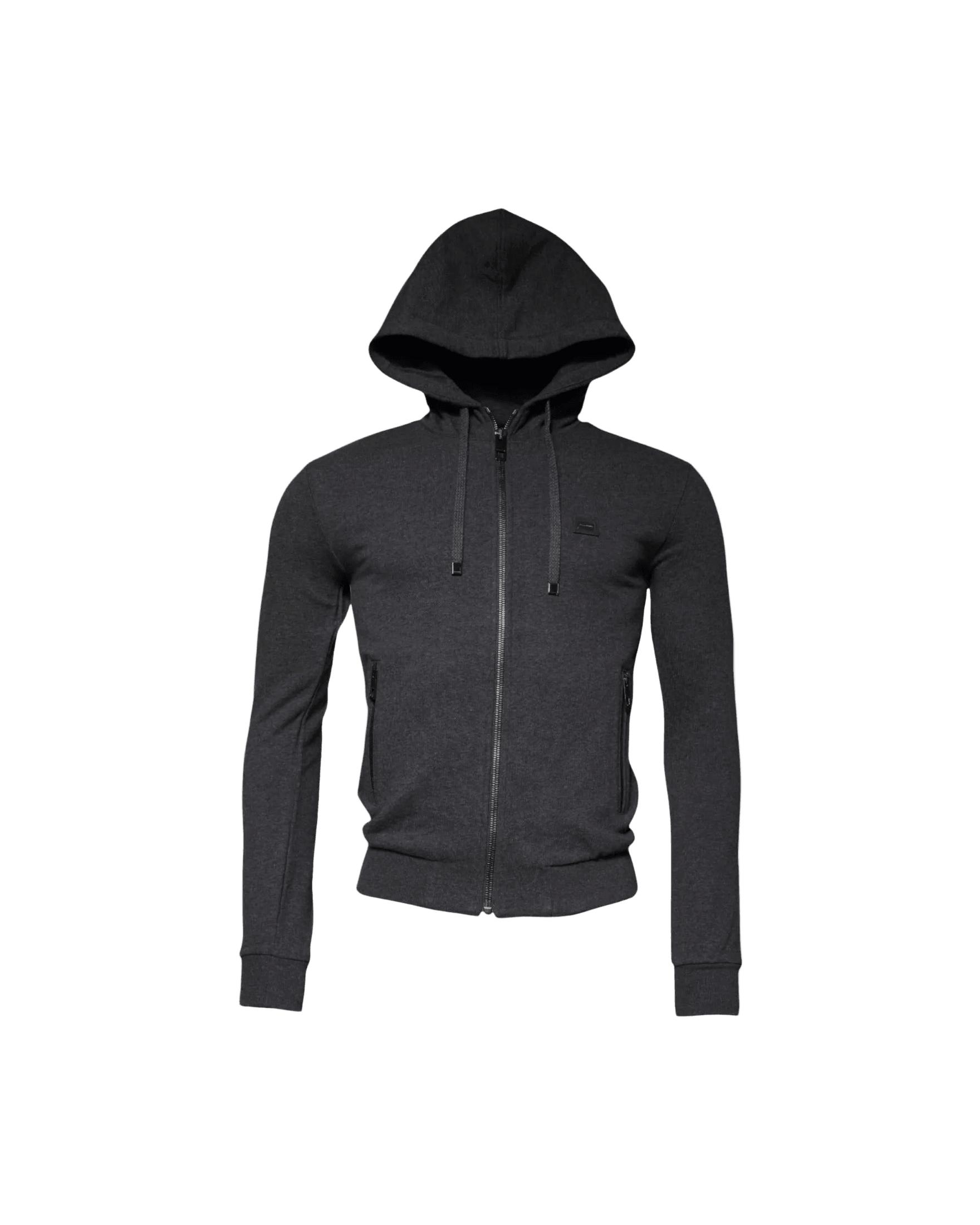 Dolce & Gabbana Gray and Logo Full Zip Hooded Sweatshirt Sweater Glam Steals