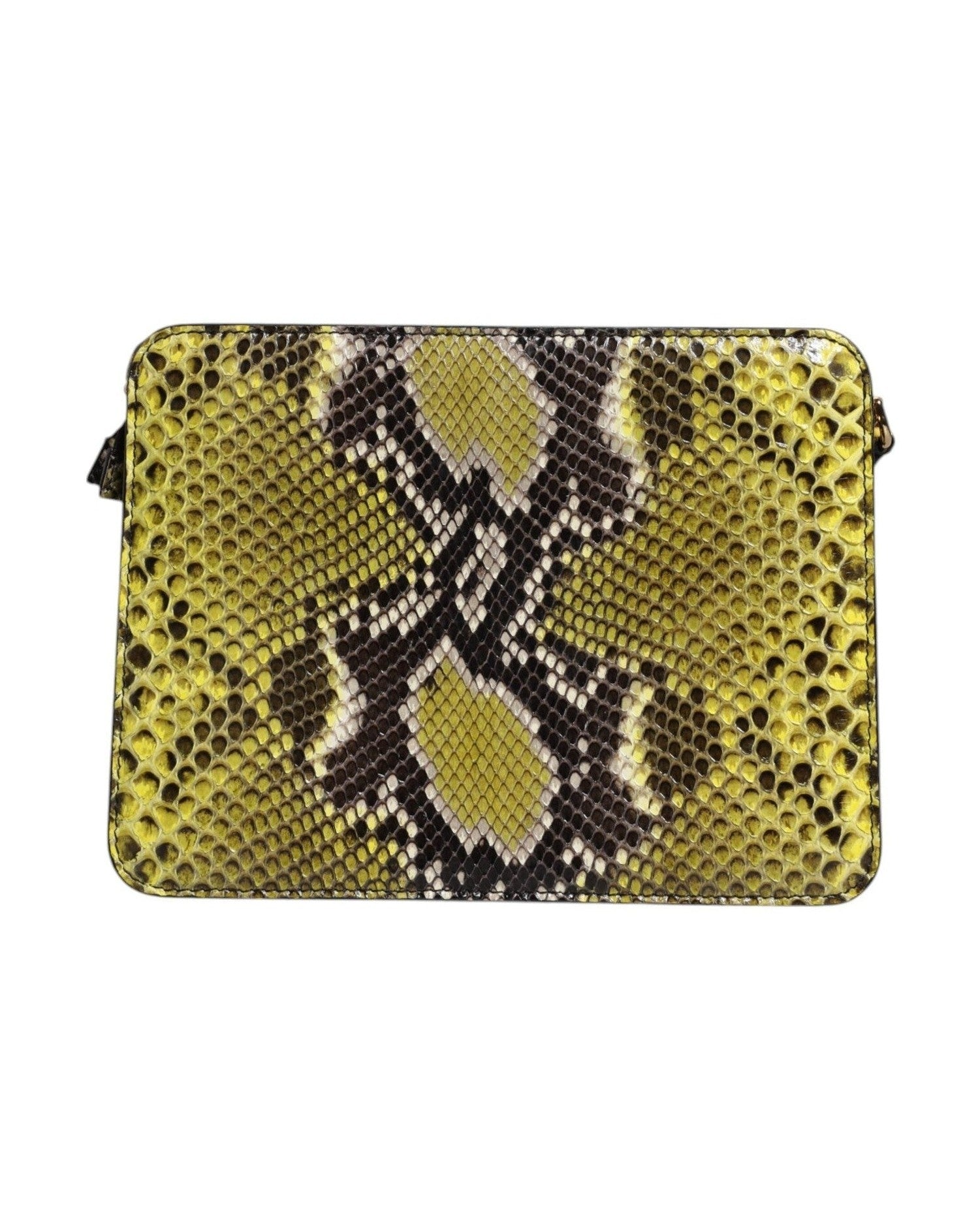 Dolce & Gabbana Green Leather Exotic Dg Plaque Crossbody Clutch Bag Glam Steals