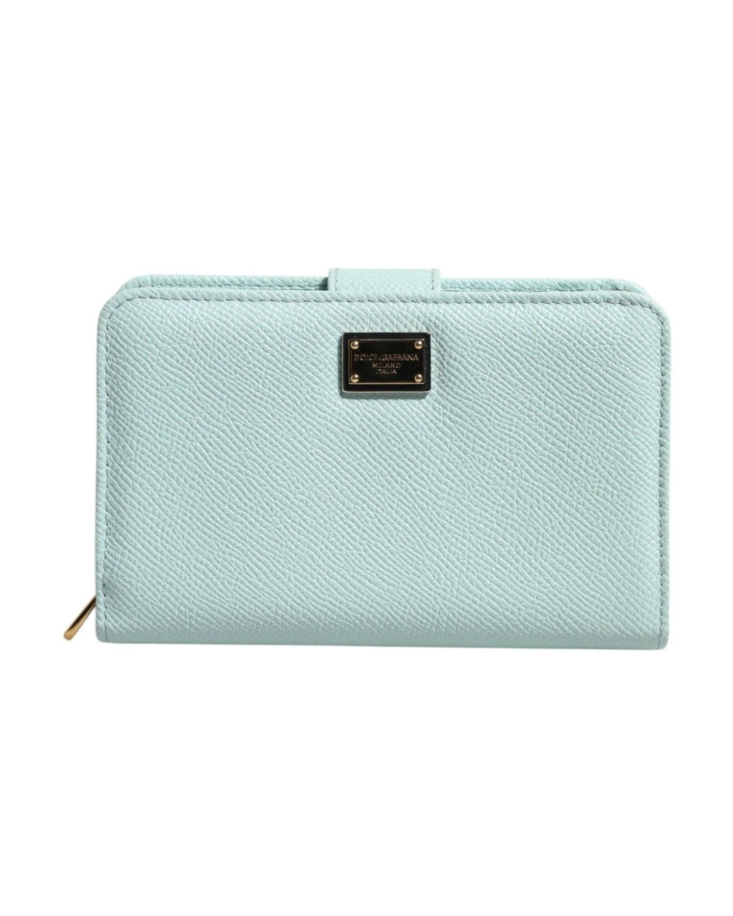 Dolce & Gabbana Green Leather Mint Bifold Continental Clutch Wallet Glam Steals