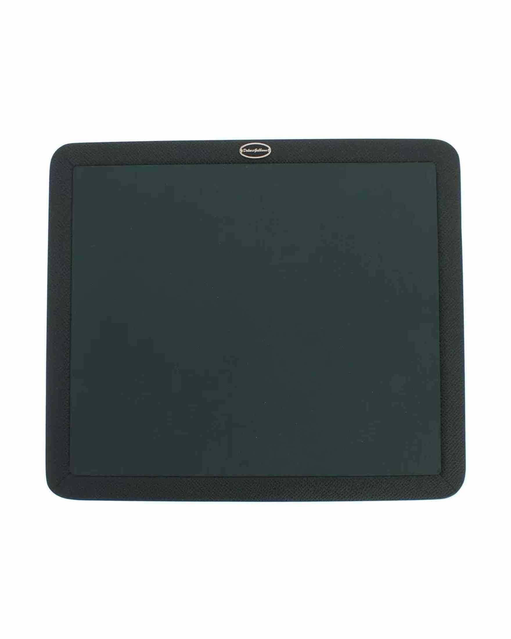 Dolce & Gabbana Green Leather Mouse Pad Glam Steals
