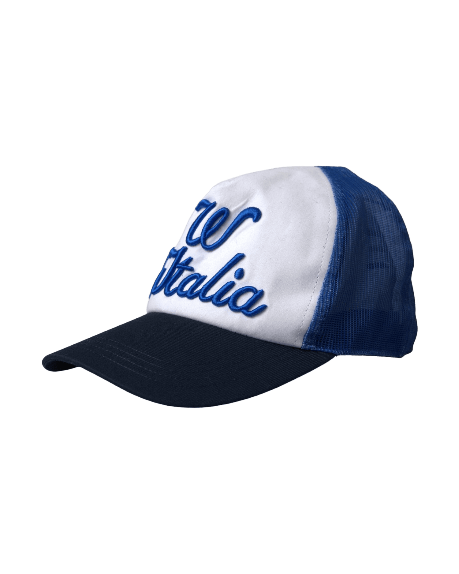 Dolce & Gabbana Italia Mesh Baseball Blue White Black Hat Glam Steals