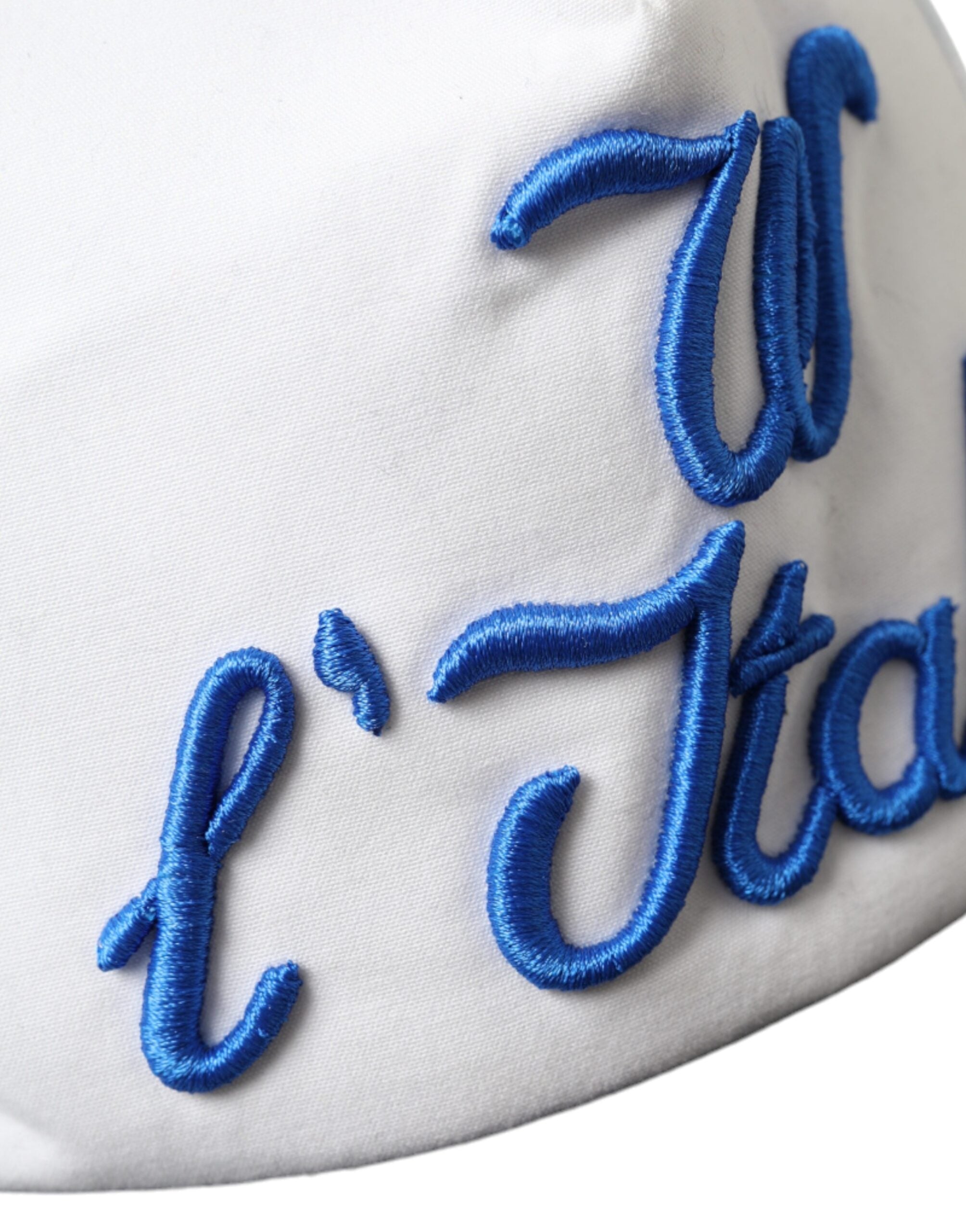 Dolce & Gabbana Italia Mesh Baseball Blue White Black Hat Glam Steals