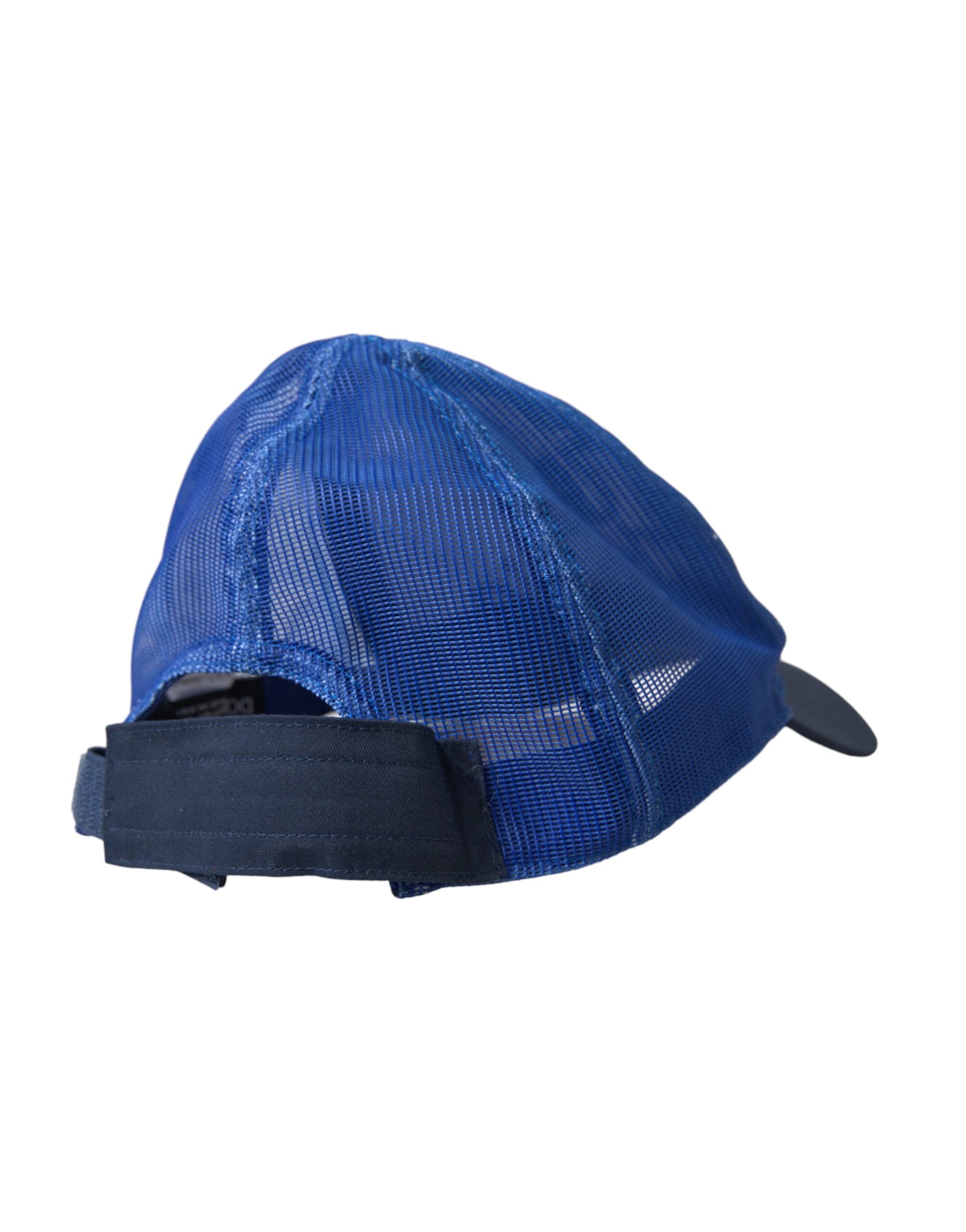 Dolce & Gabbana Italia Mesh Baseball Blue White Black Hat Glam Steals