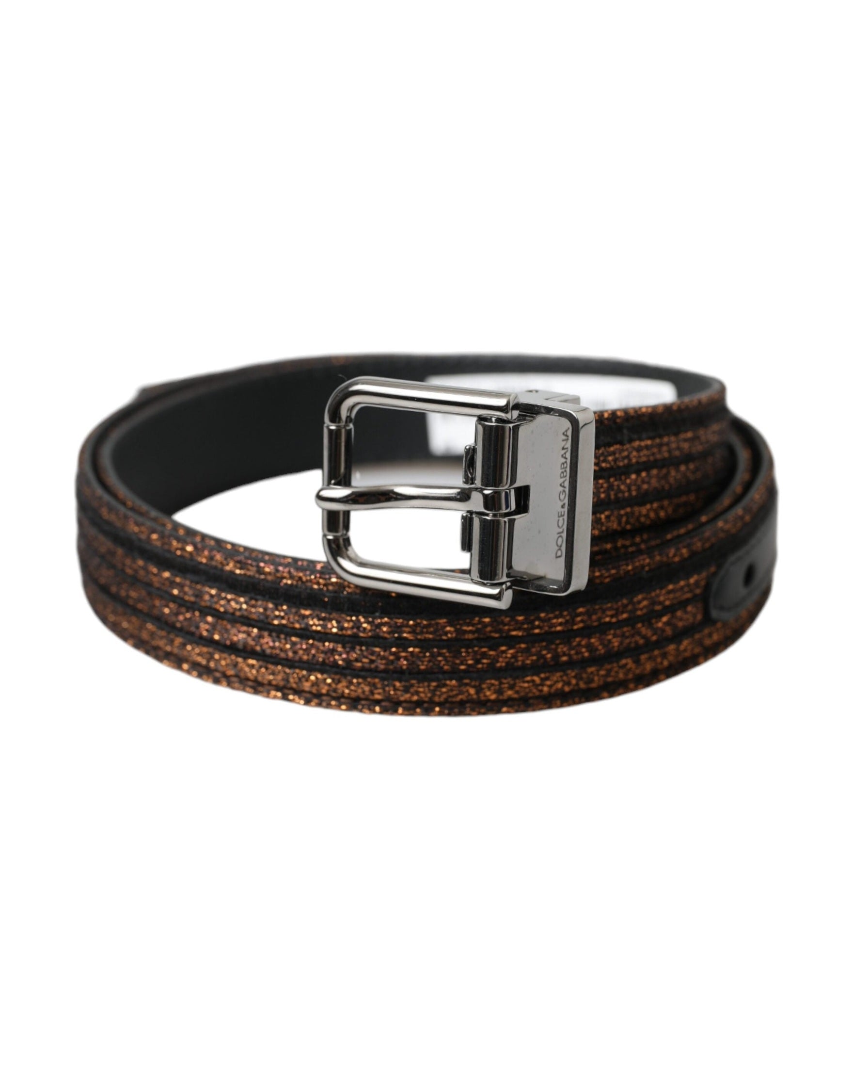 Dolce & Gabbana Jacquard Stripes Metal Buckle Belt Belts