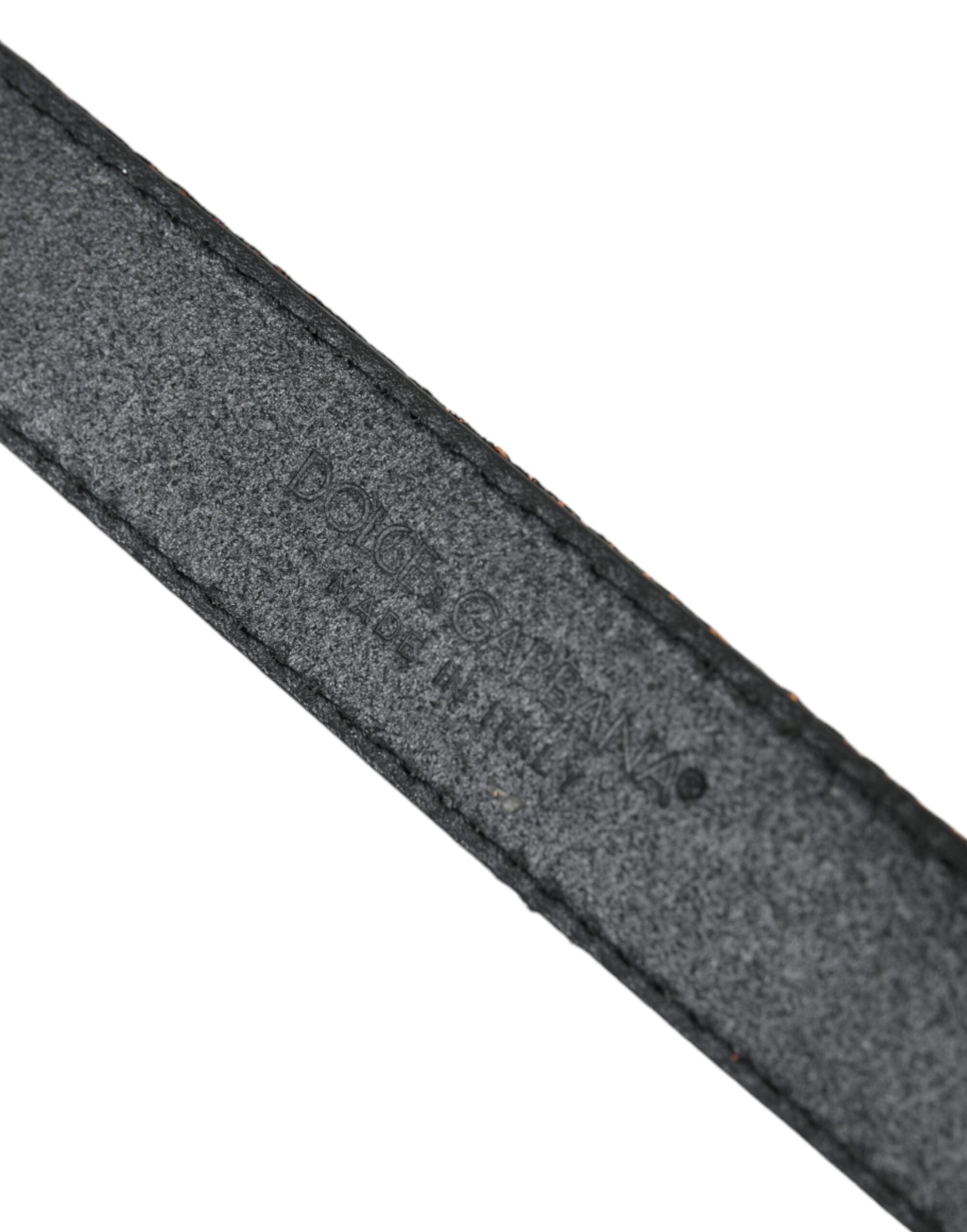 Dolce & Gabbana Jacquard Stripes Metal Buckle Belt Glam Steals