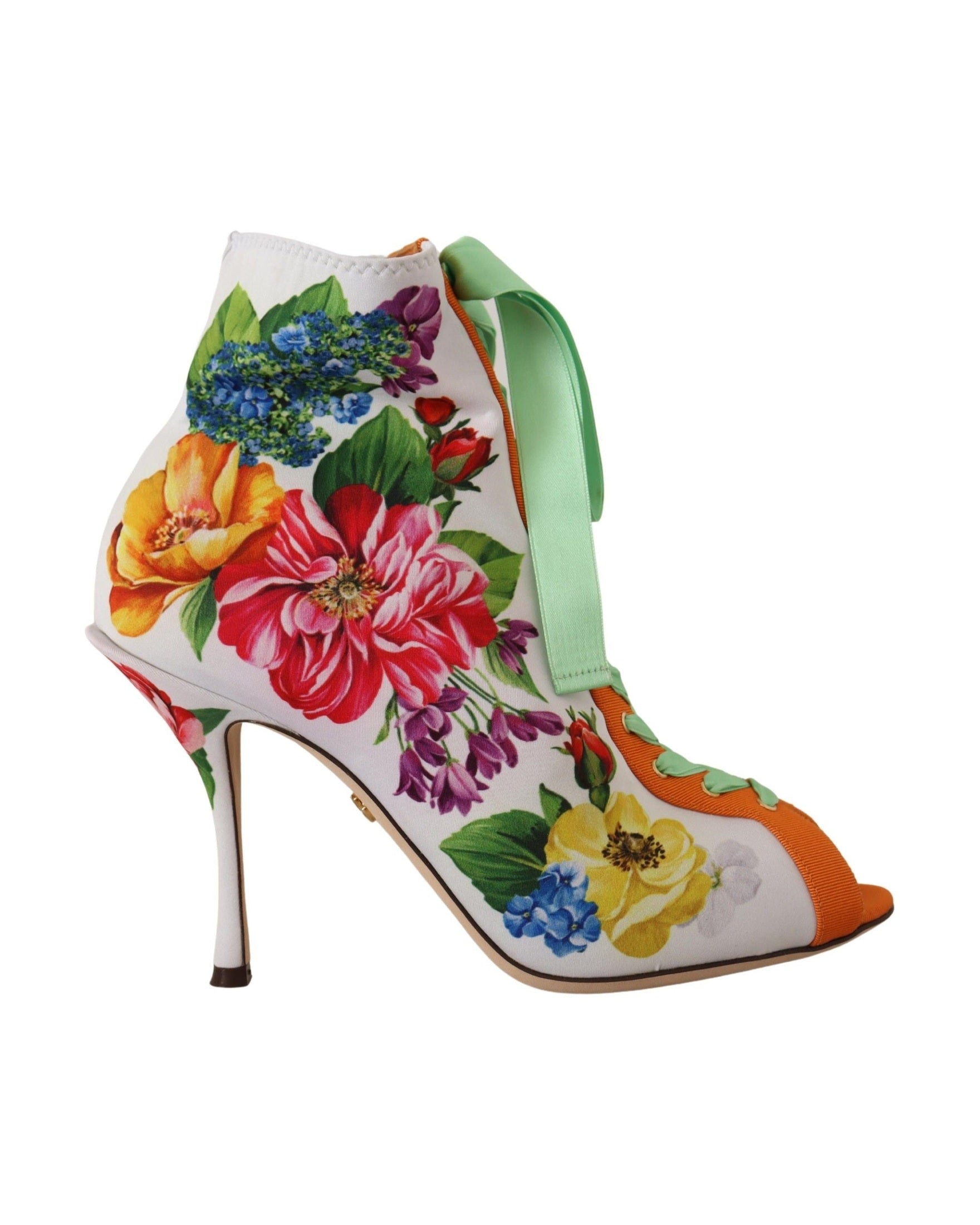 Dolce & Gabbana Jersey Stretch Boots Open Toes Heels Heels