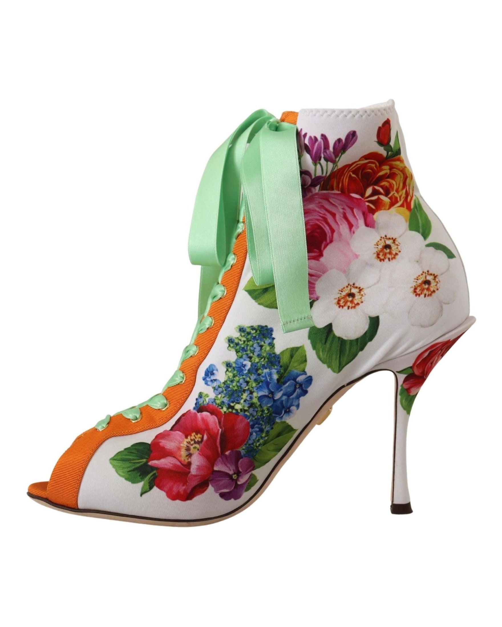 Dolce & Gabbana Jersey Stretch Boots Open Toes Heels Heels