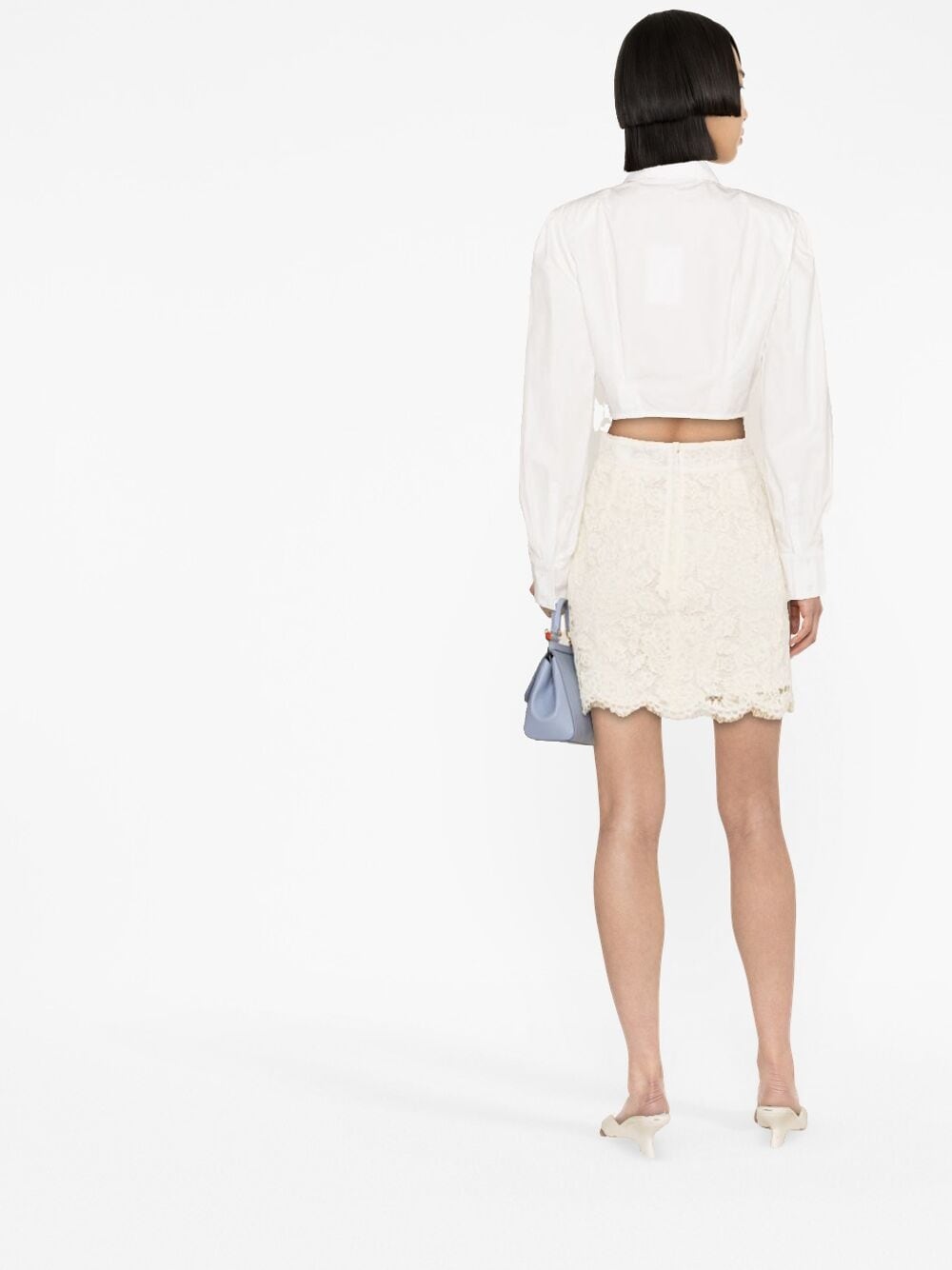 Dolce & Gabbana Lace Floral Miniskirt Glam Steals