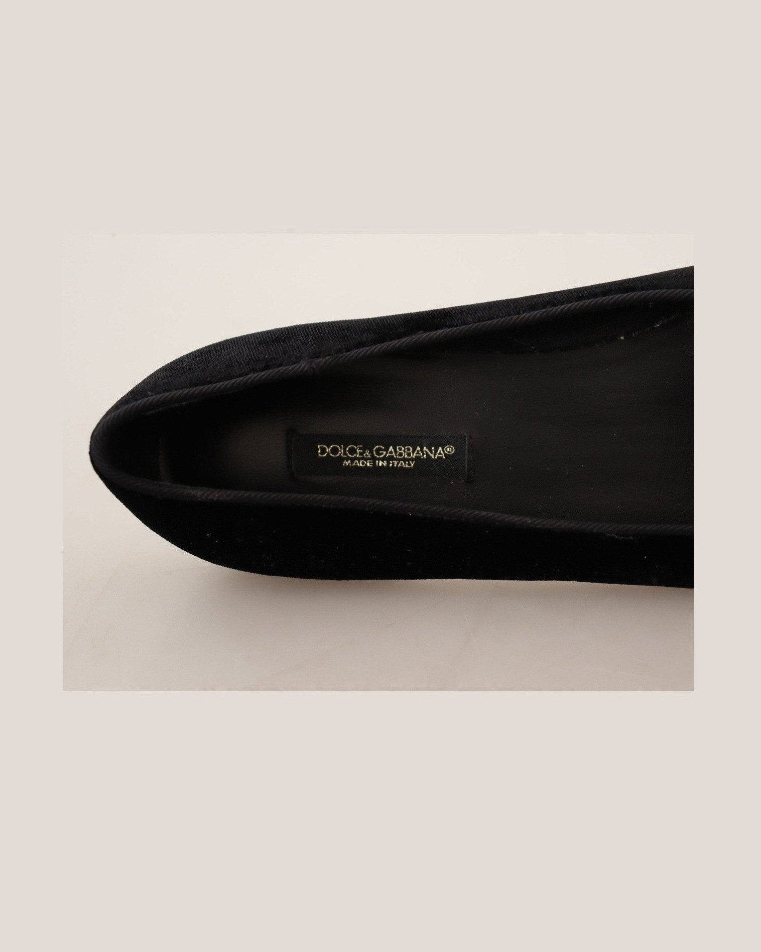 Dolce & Gabbana Leather Elegant Patent Flat Shoes Glam Steals
