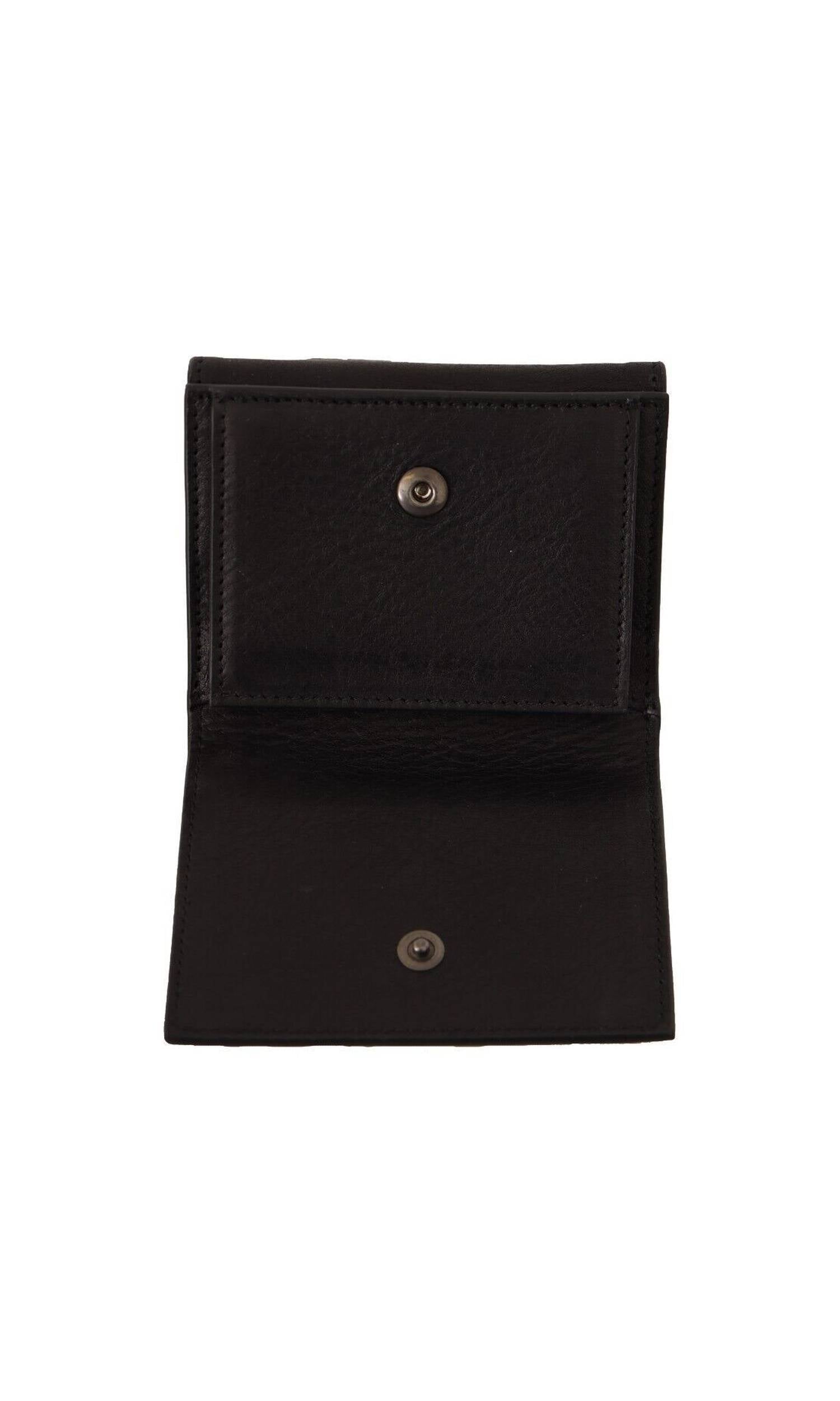 Dolce & Gabbana Leather Elegant Trifold Multi Kit Accessory Glam Steals