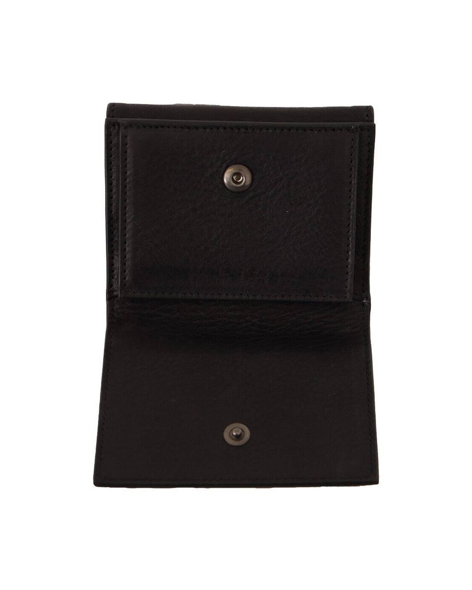 Dolce & Gabbana Leather Elegant Trifold Multi Kit Accessory Glam Steals