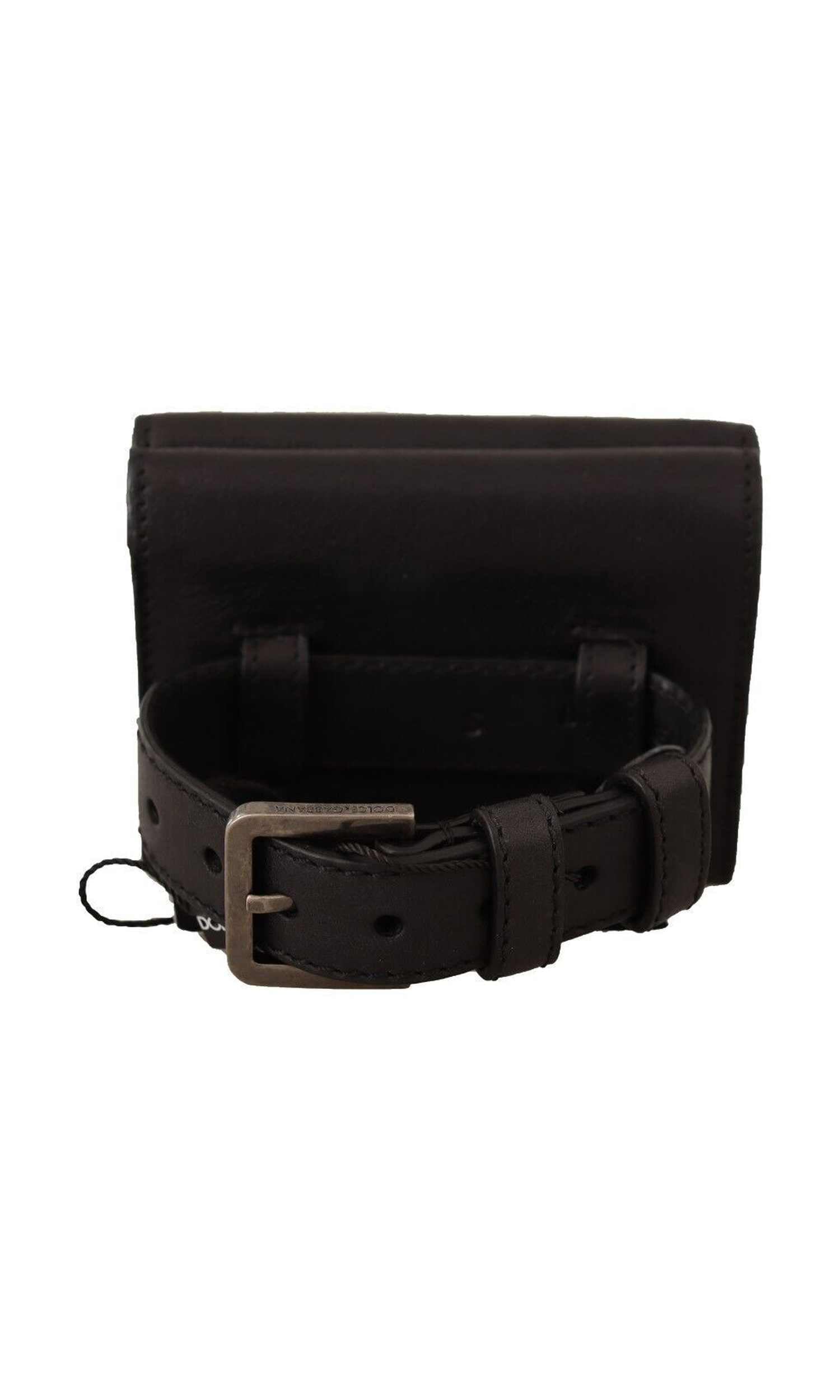 Dolce & Gabbana Leather Elegant Trifold Multi Kit Accessory Glam Steals