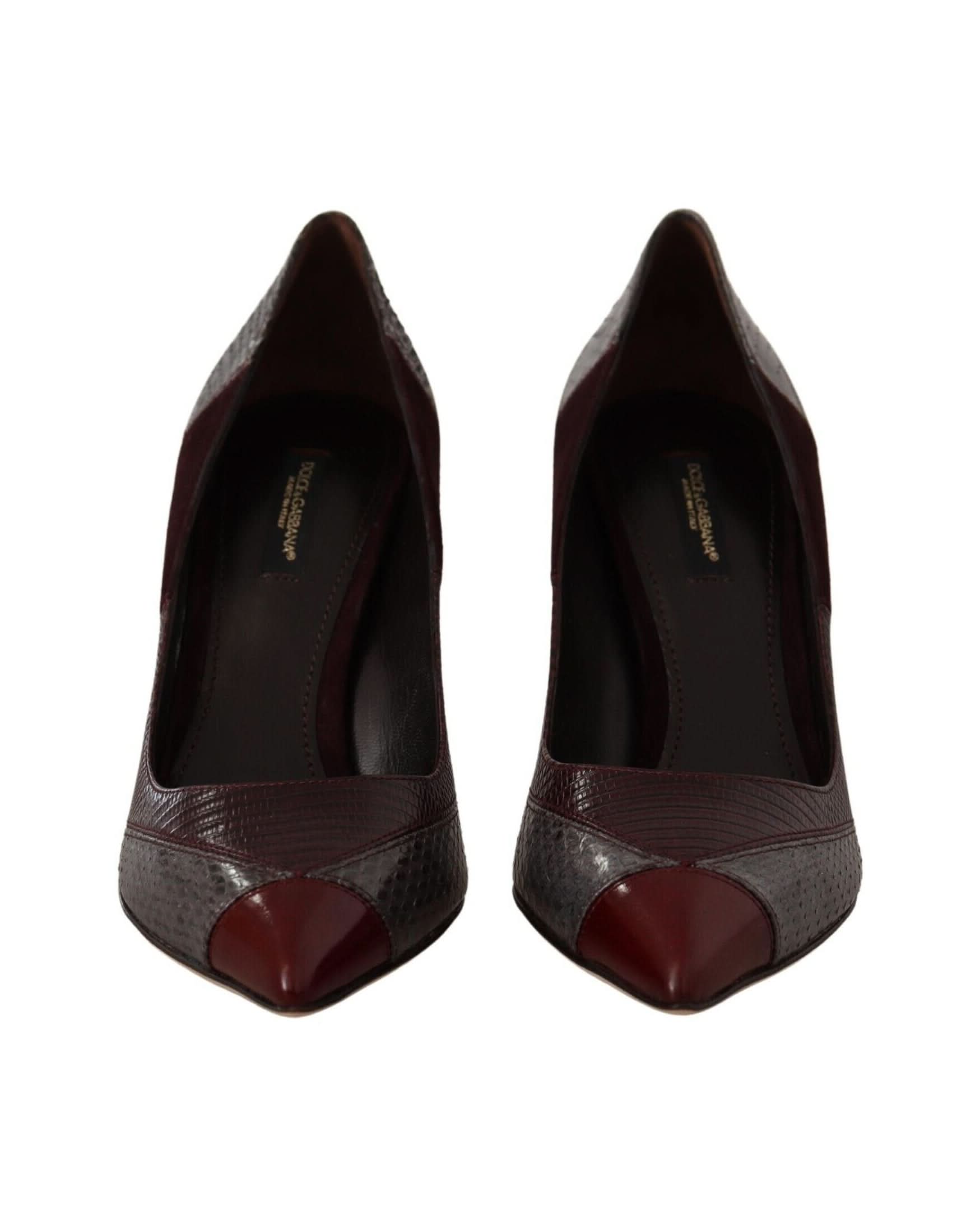 Dolce & Gabbana Leather Exotic Heels Heels