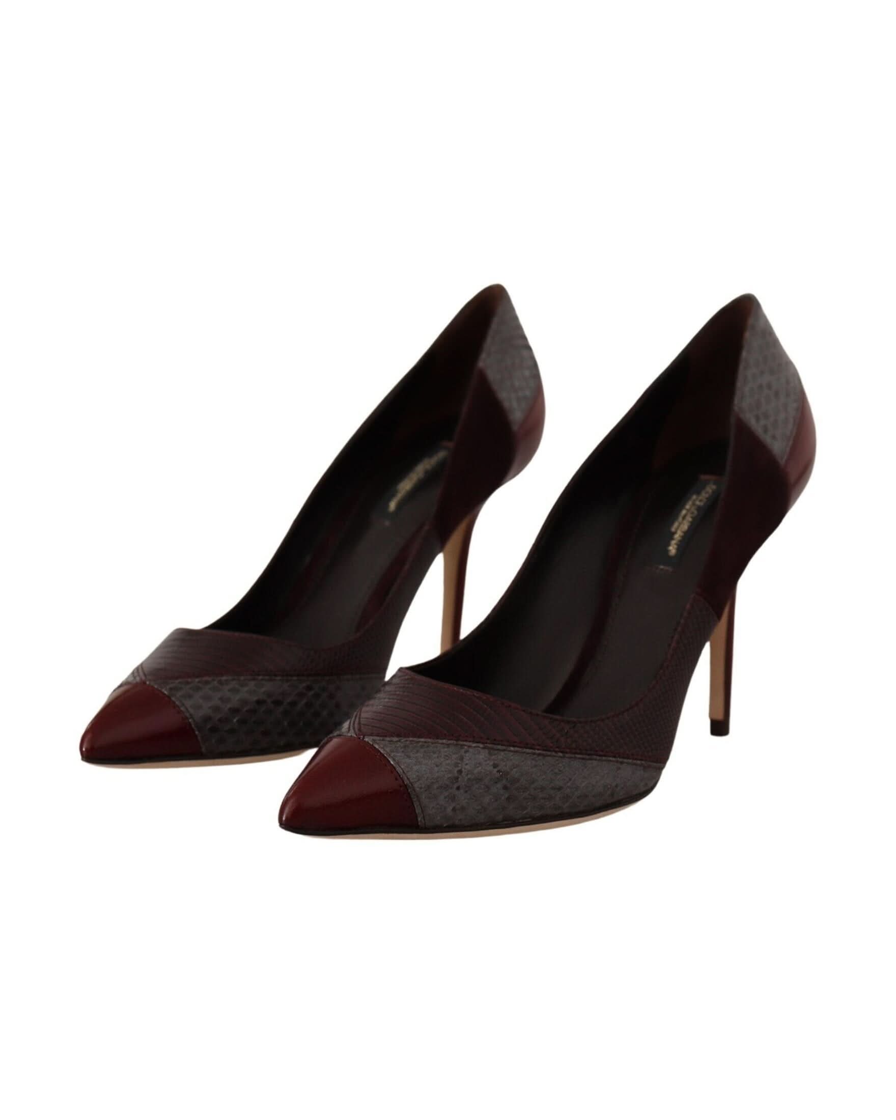 Dolce & Gabbana Leather Exotic Heels Heels