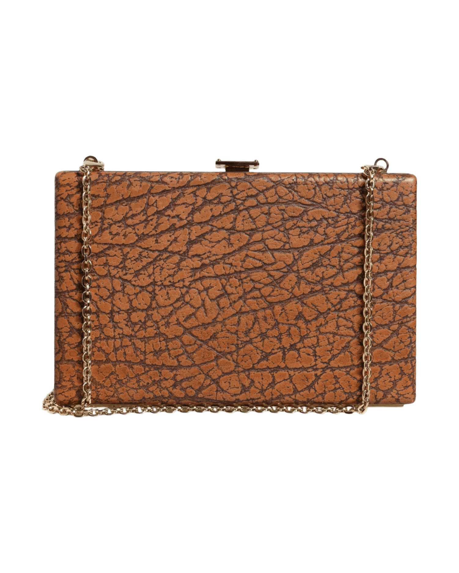 Dolce & Gabbana Brown Leather Clutch Clutch Bags