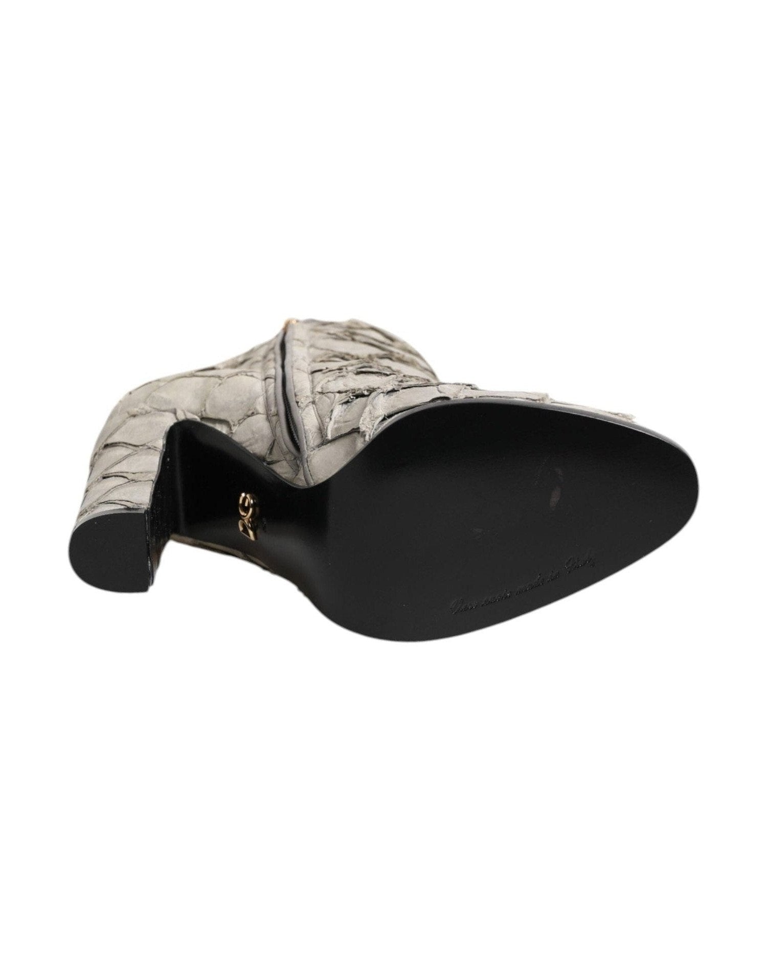 Dolce & Gabbana Leather Heels Ankle Boots Shoes Glam Steals
