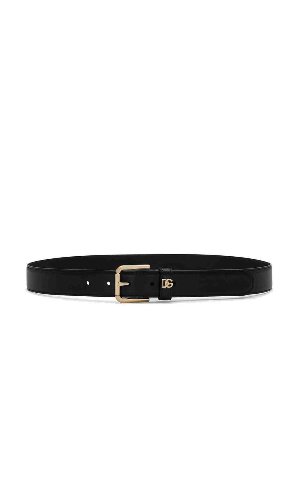 Dolce & Gabbana Leather Logo Belt Glam Steals
