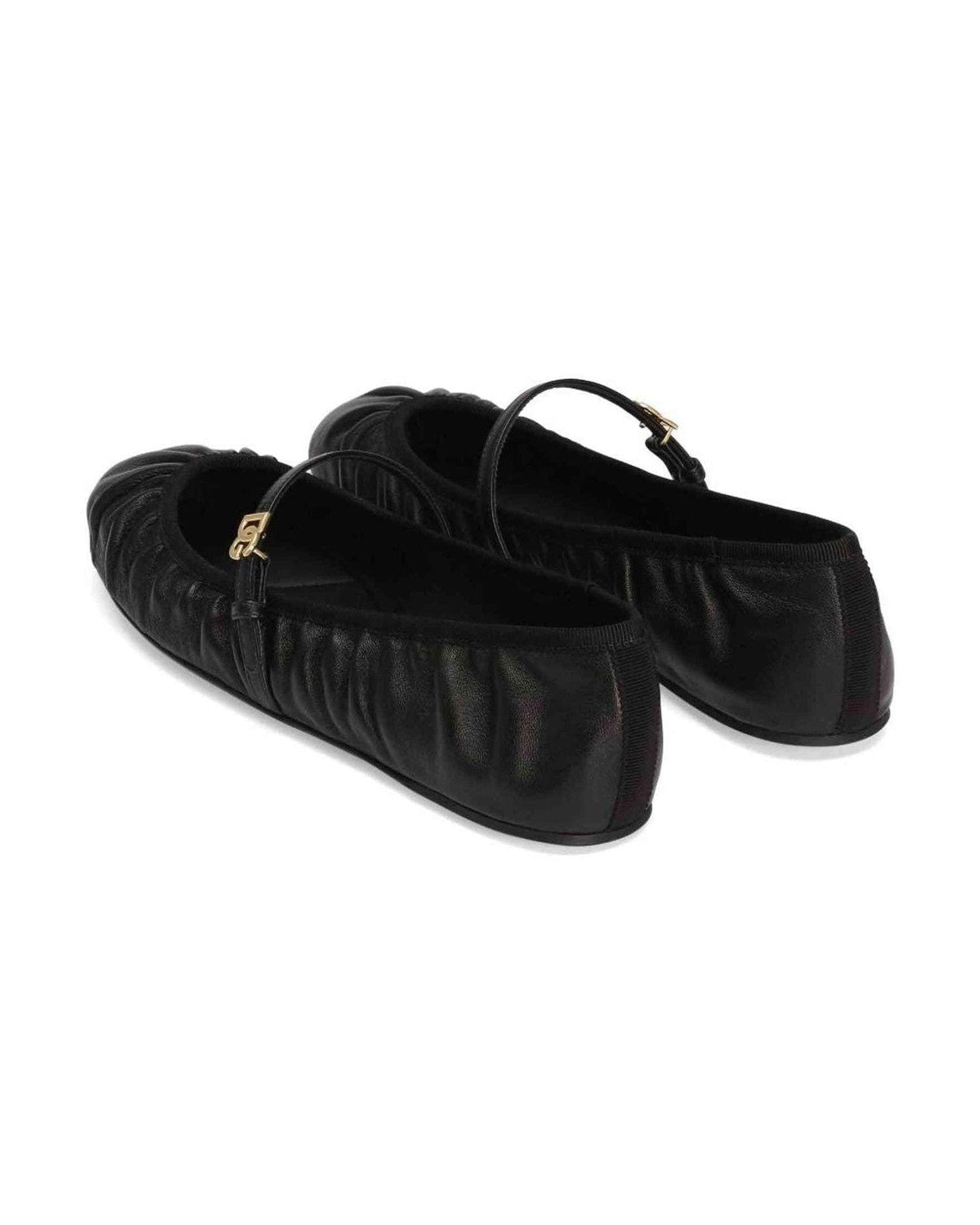 Dolce & Gabbana Leather Nappa Ballet Flats Glam Steals