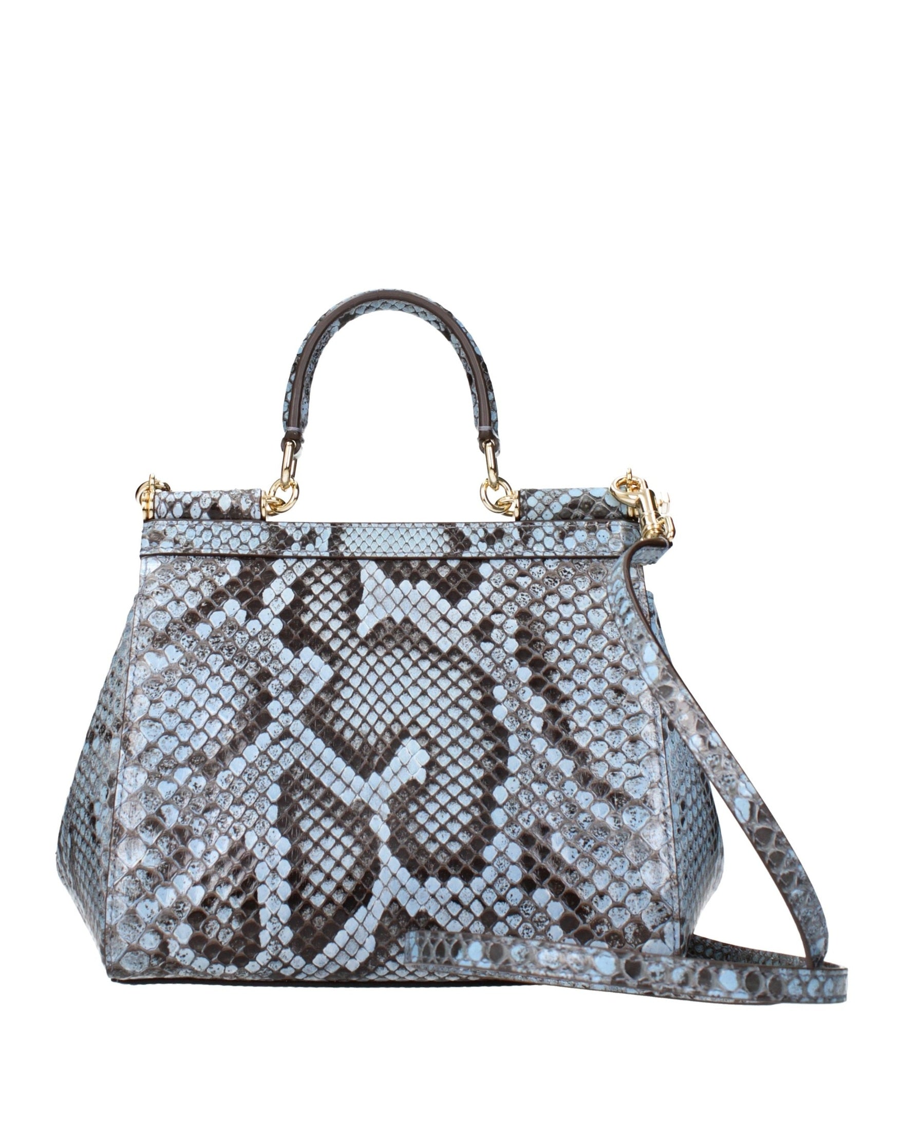 Dolce & Gabbana Light Blue Skin Handbag Glam Steals