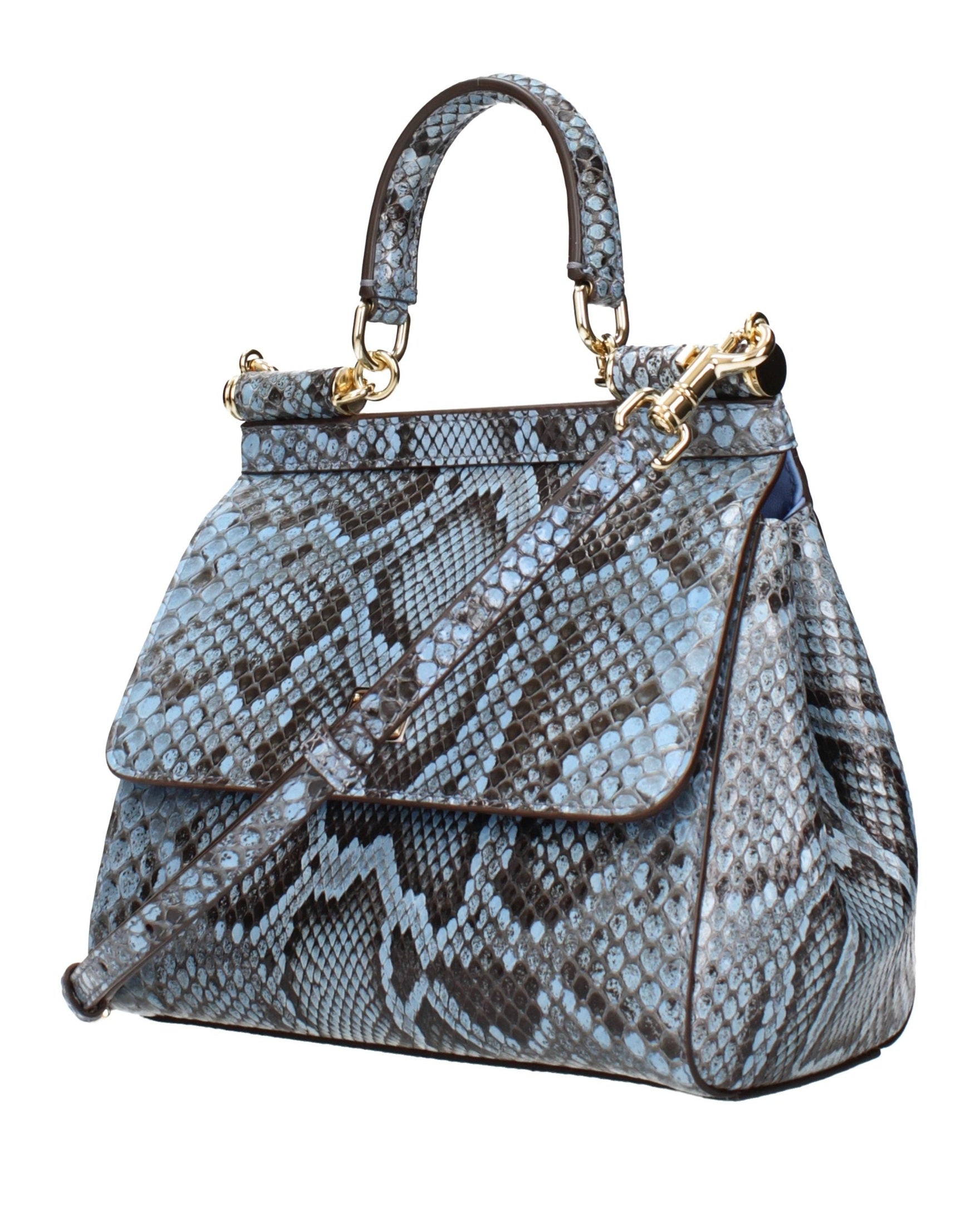 Dolce & Gabbana Light Blue Skin Handbag Glam Steals