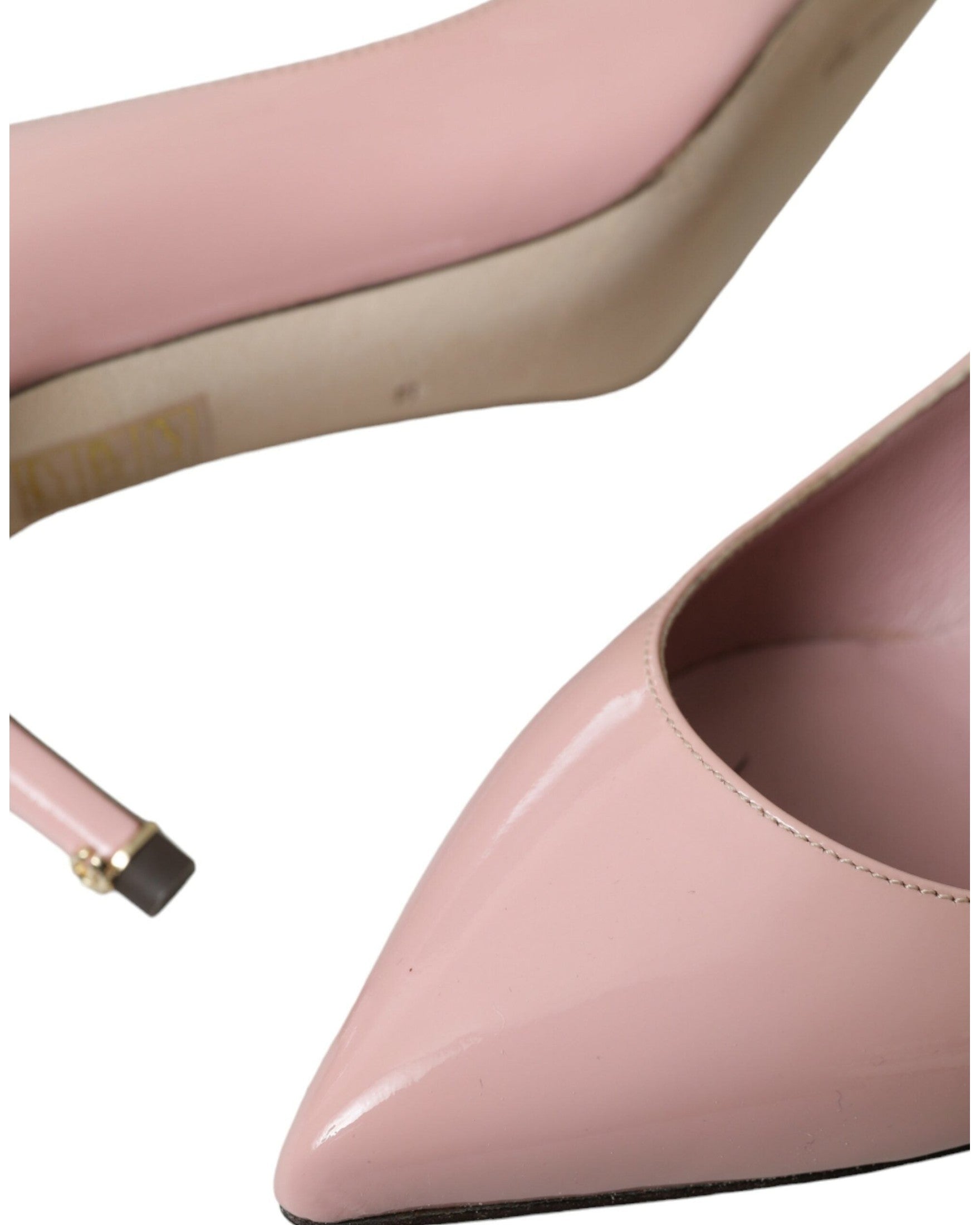 Dolce & Gabbana Light Pink Patent Leather Heels Pumps Shoes Glam Steals
