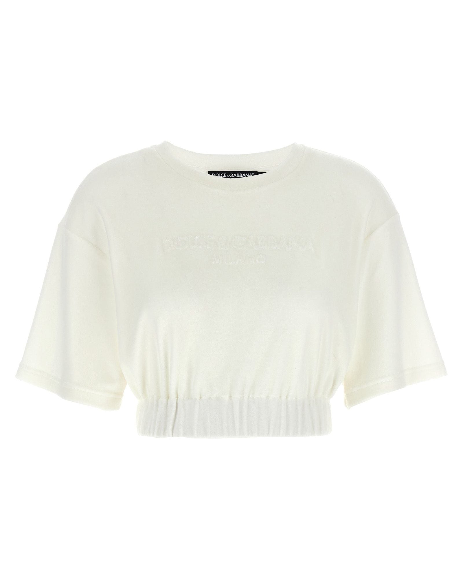 Dolce & Gabbana Logo Chenille Top Glam Steals