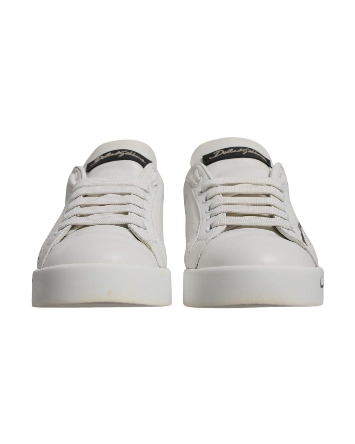 Dolce & Gabbana Blue Logo Portofino Sneakers Shoes Sneakers