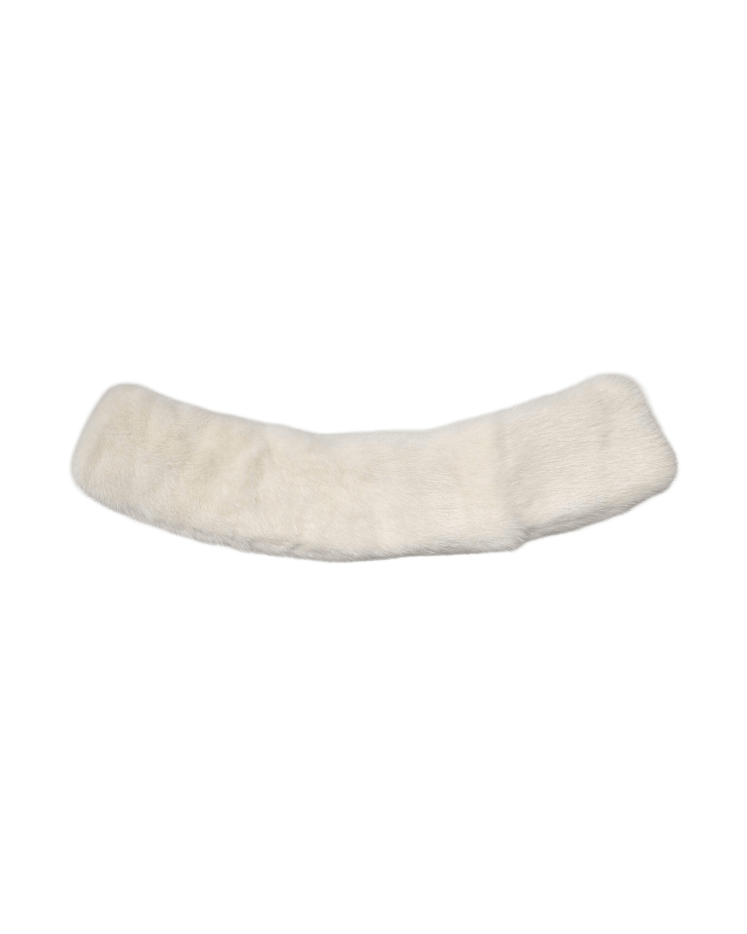 Dolce & Gabbana Mink Fur Collar Women Neck Wrap White Scarf Glam Steals