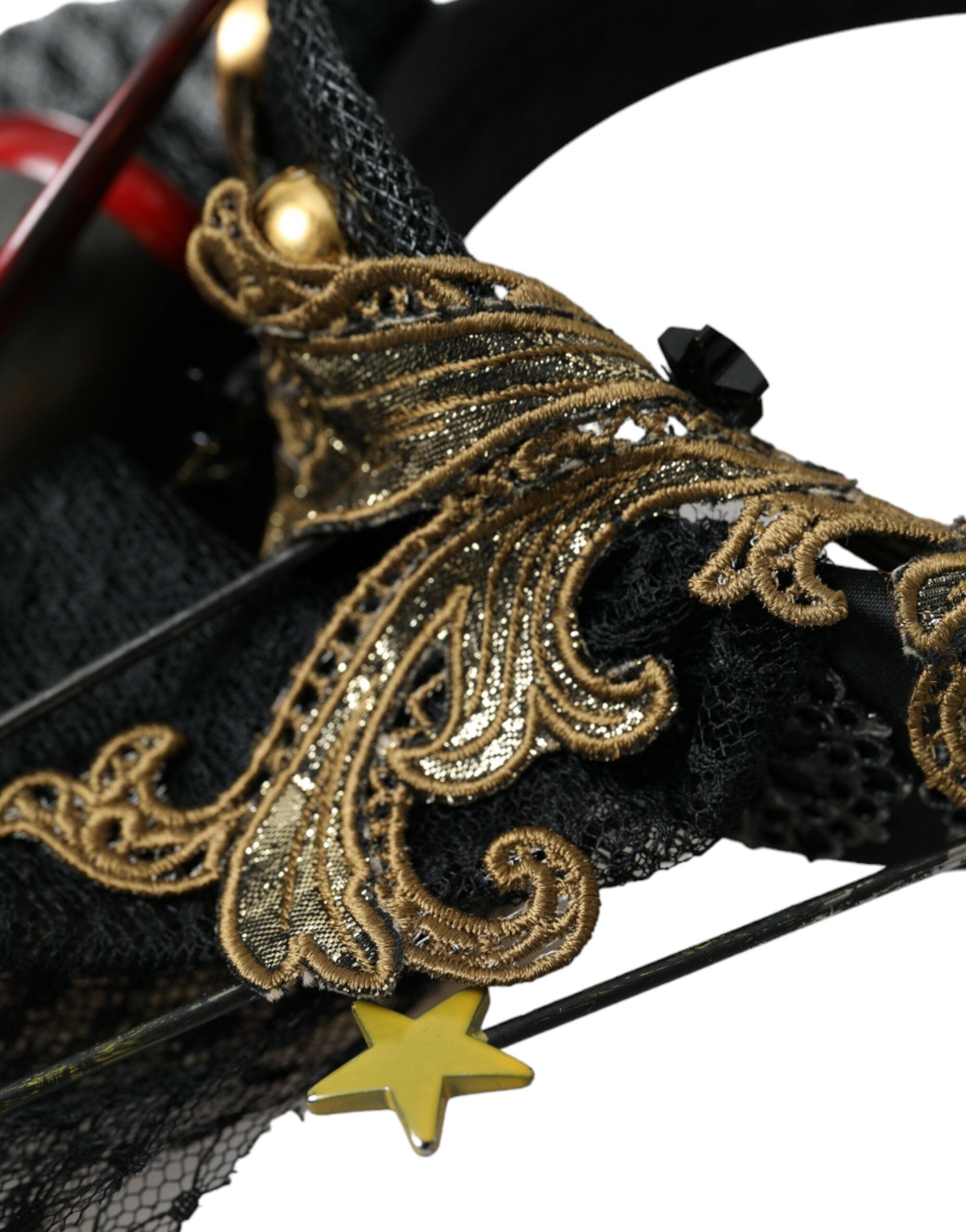 Dolce & Gabbana Missile Rocket Crystal Stars Headband Multicolor Diadem Glam Steals