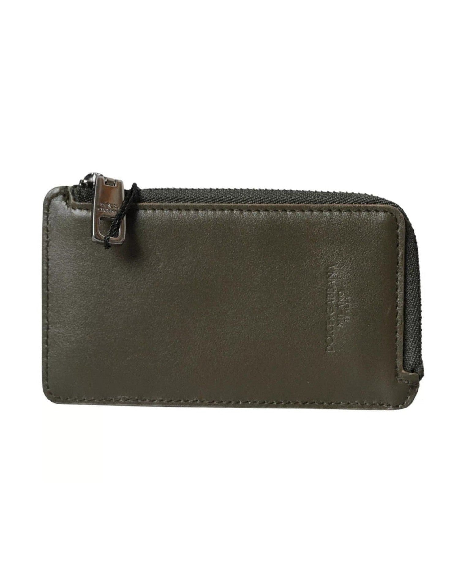 Dolce & Gabbana Multicolor Calfskin Leather Logo Card Holder Women Wallet Glam Steals