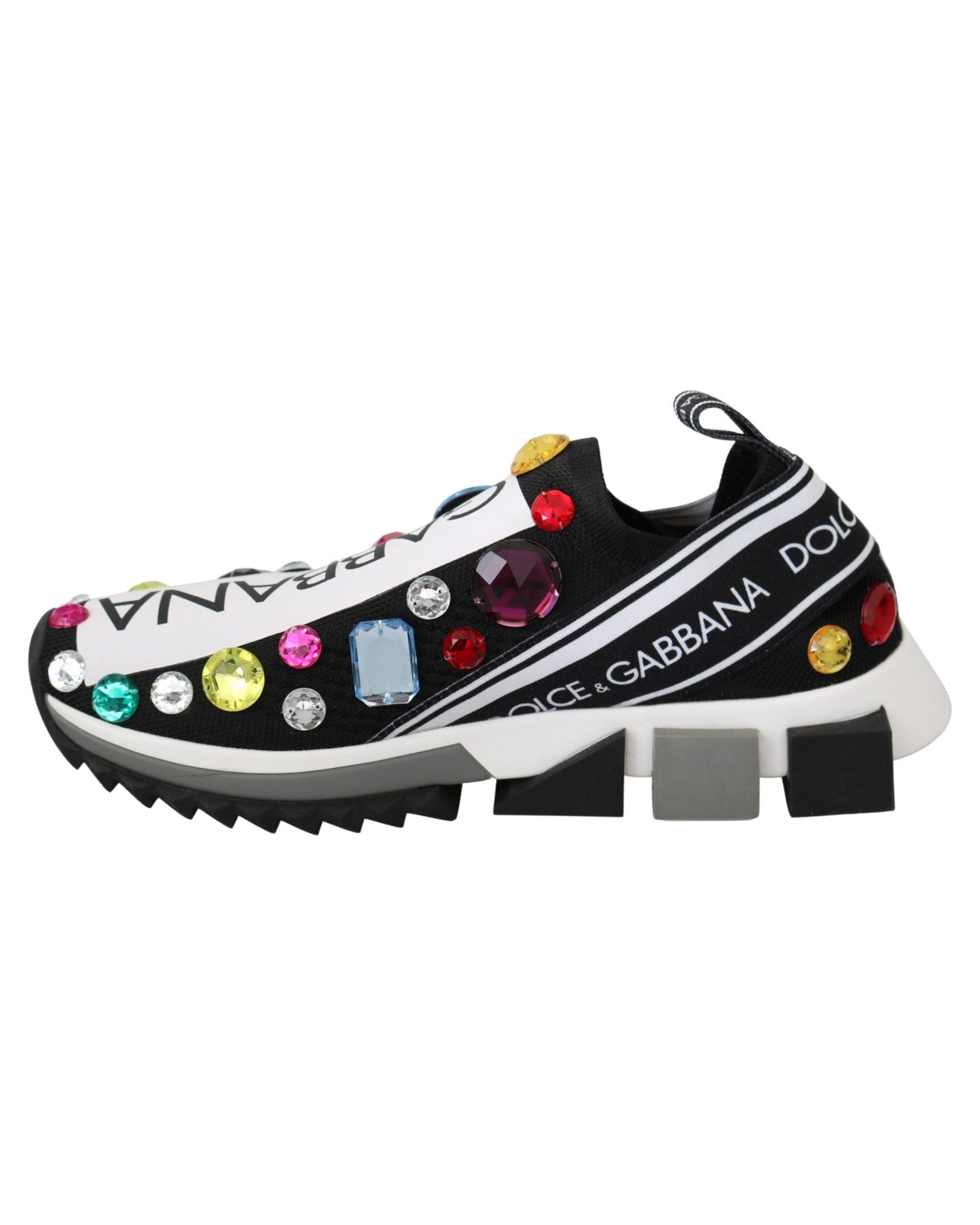 Dolce & Gabbana Multicolor Crystal Sneakers Shoes Sneakers